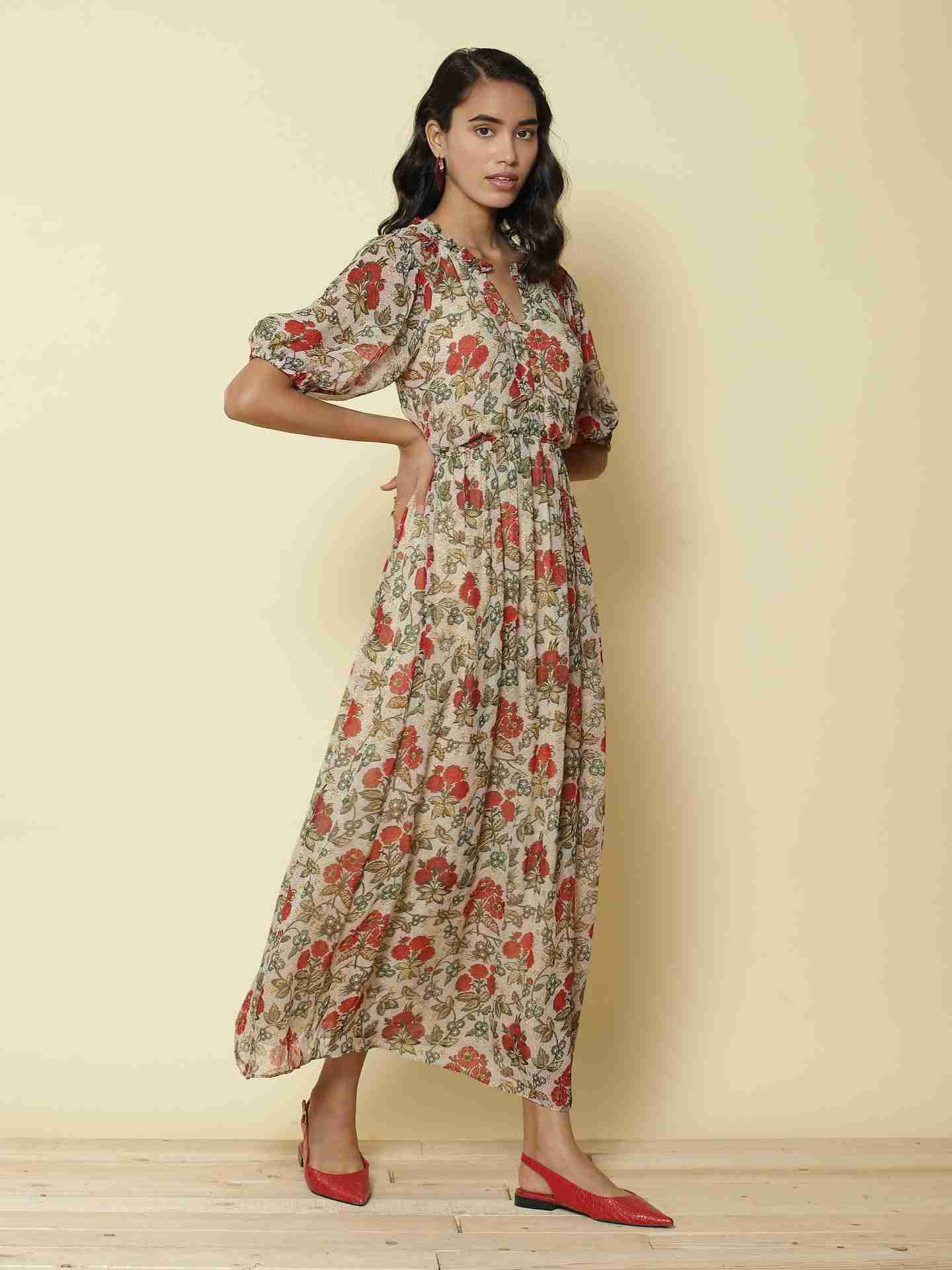 Ecru Ranjani Maxi Dress