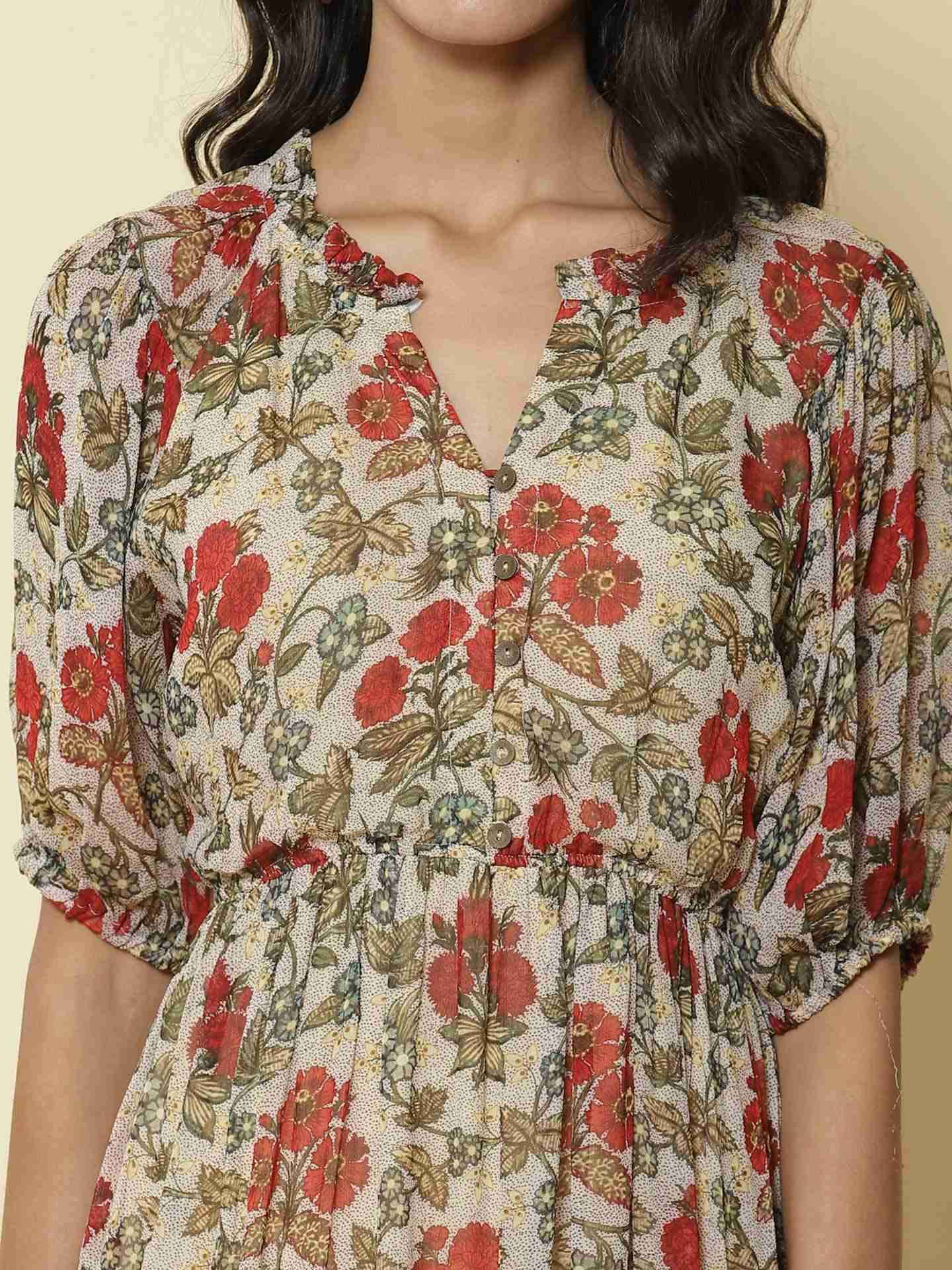 Ecru Ranjani Maxi Dress