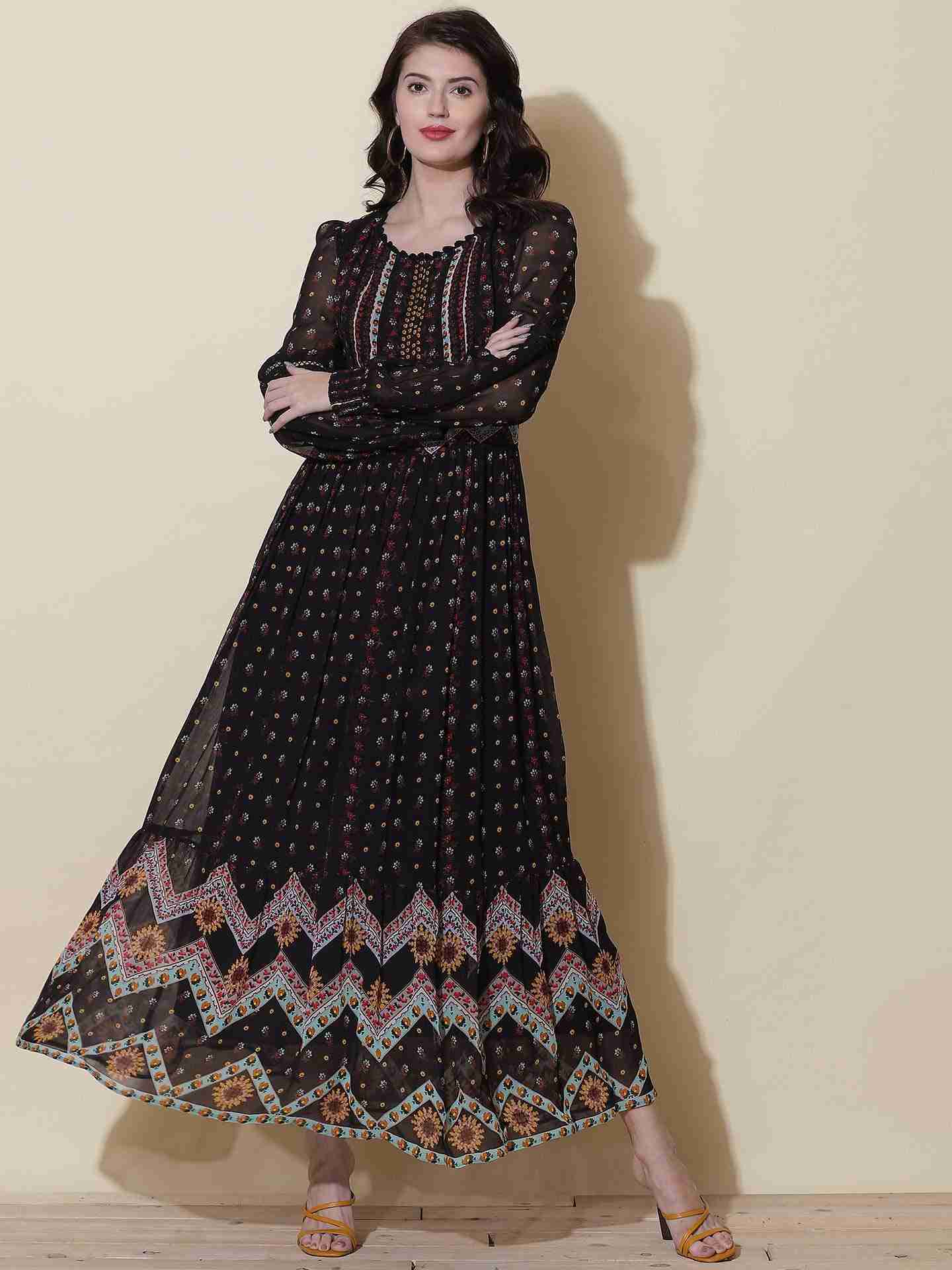 Black Madeline Maxi Dress