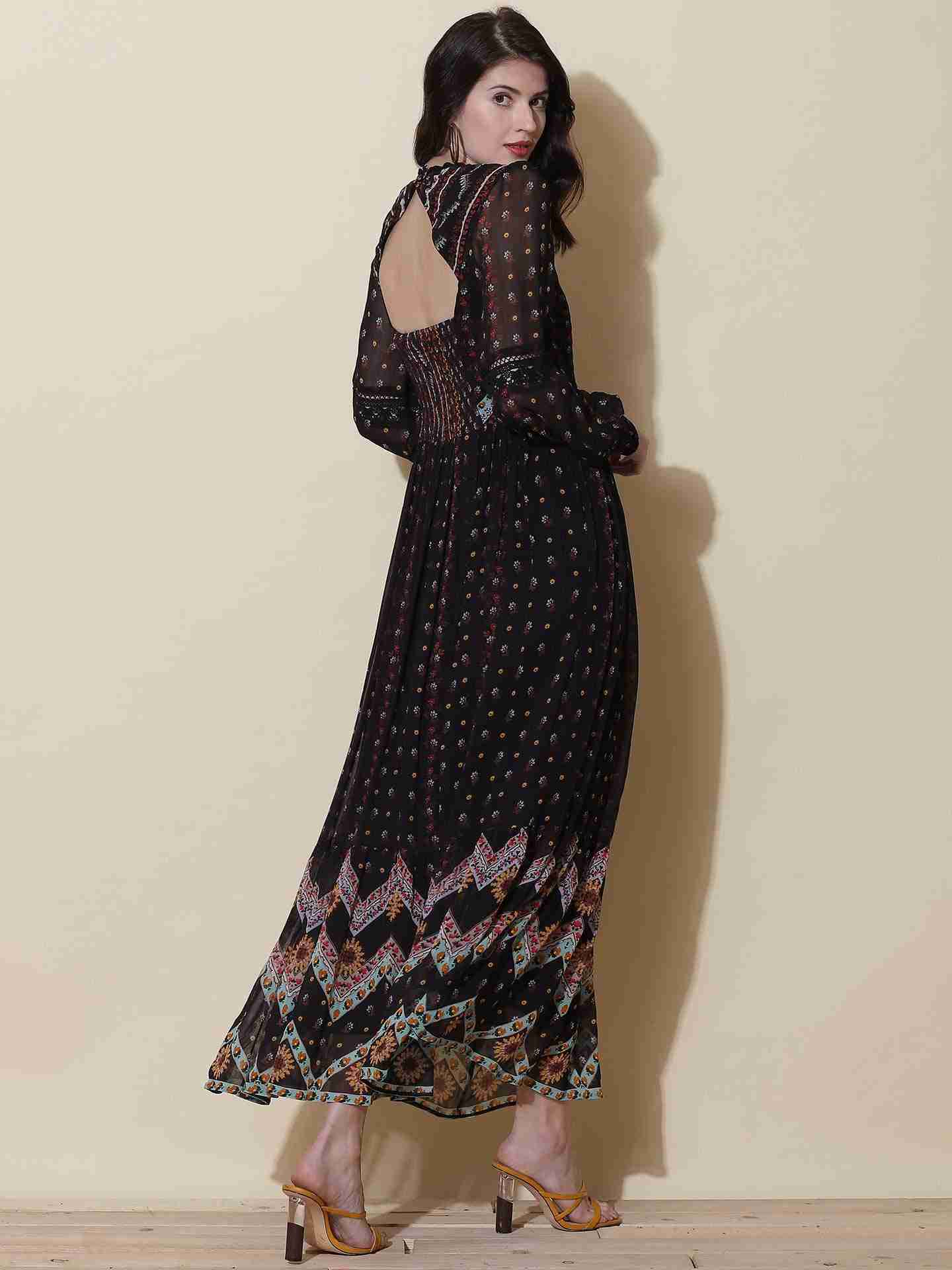 Black Madeline Maxi Dress