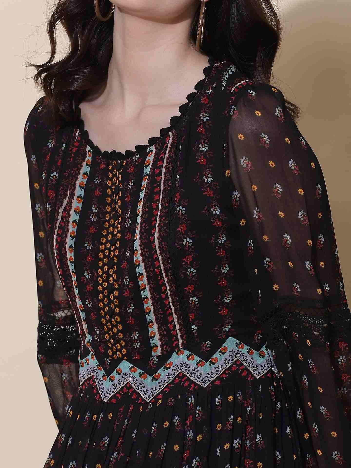 Black Madeline Maxi Dress