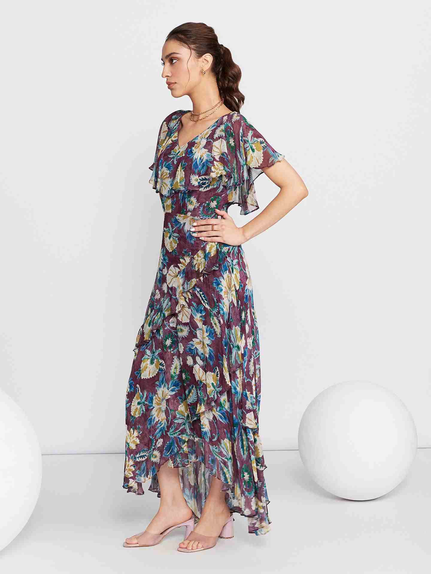 Burgundy Brigetta Long Dress