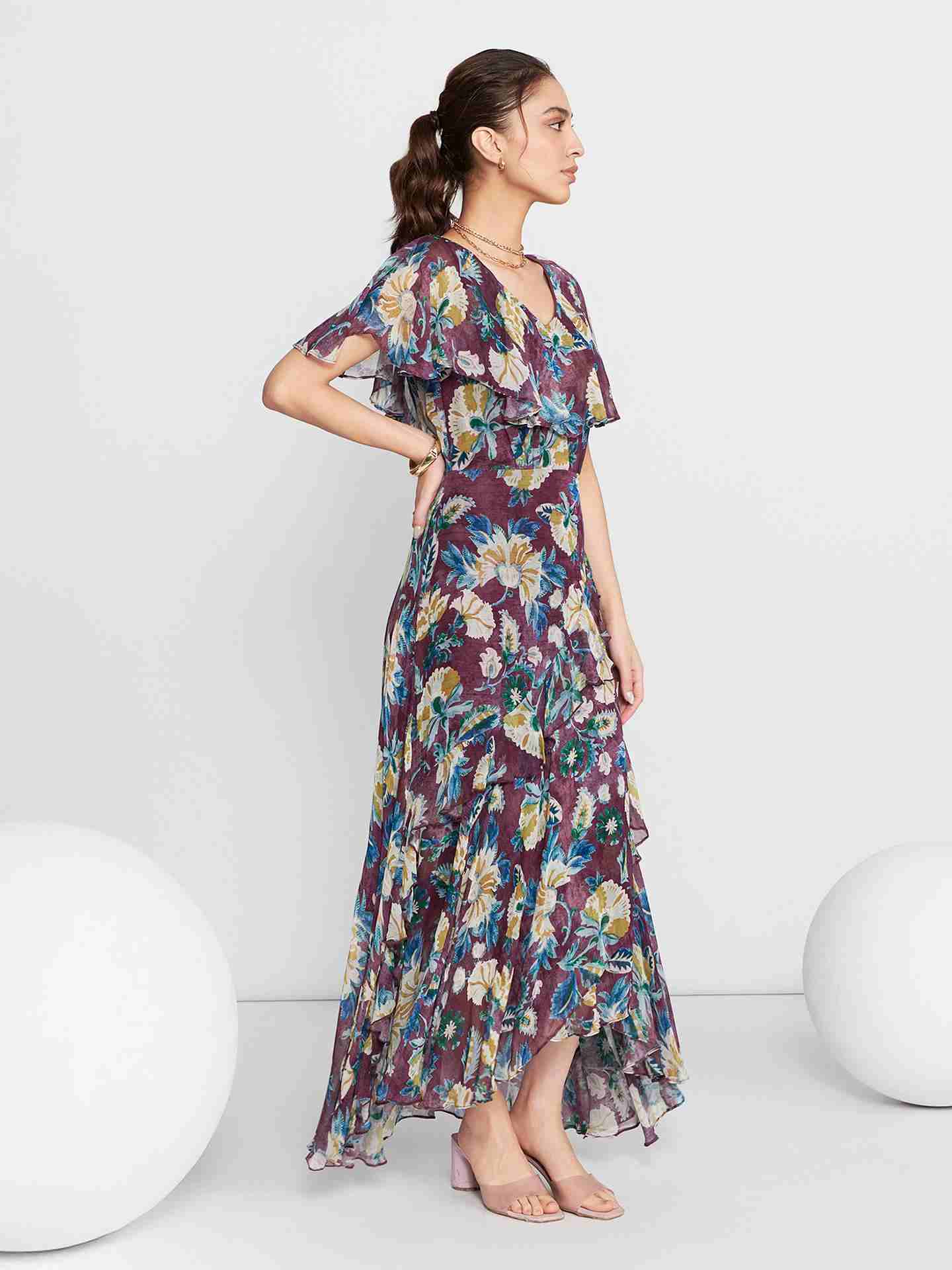 Burgundy Brigetta Long Dress