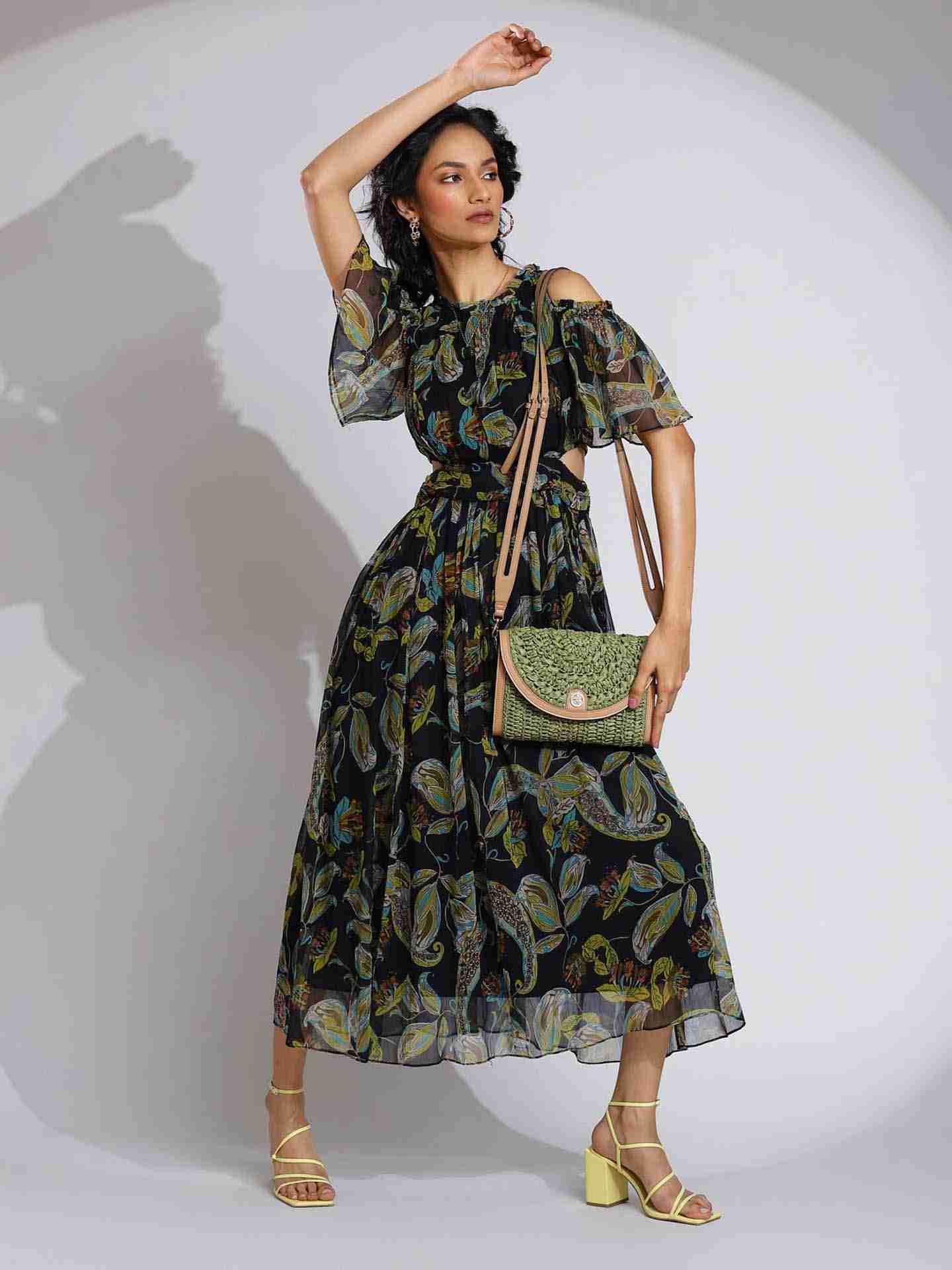 Black Janine Maxi Dress