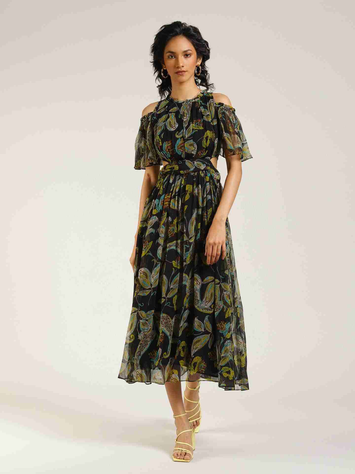 Black Janine Maxi Dress