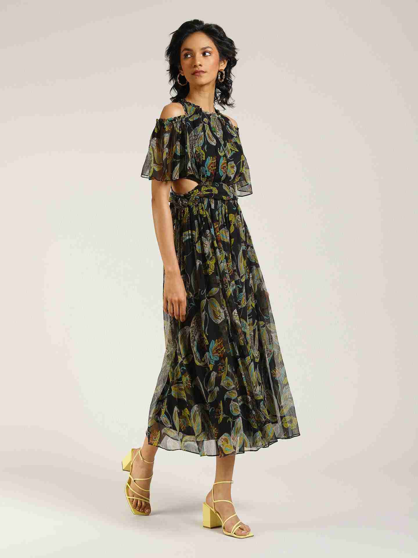 Black Janine Maxi Dress