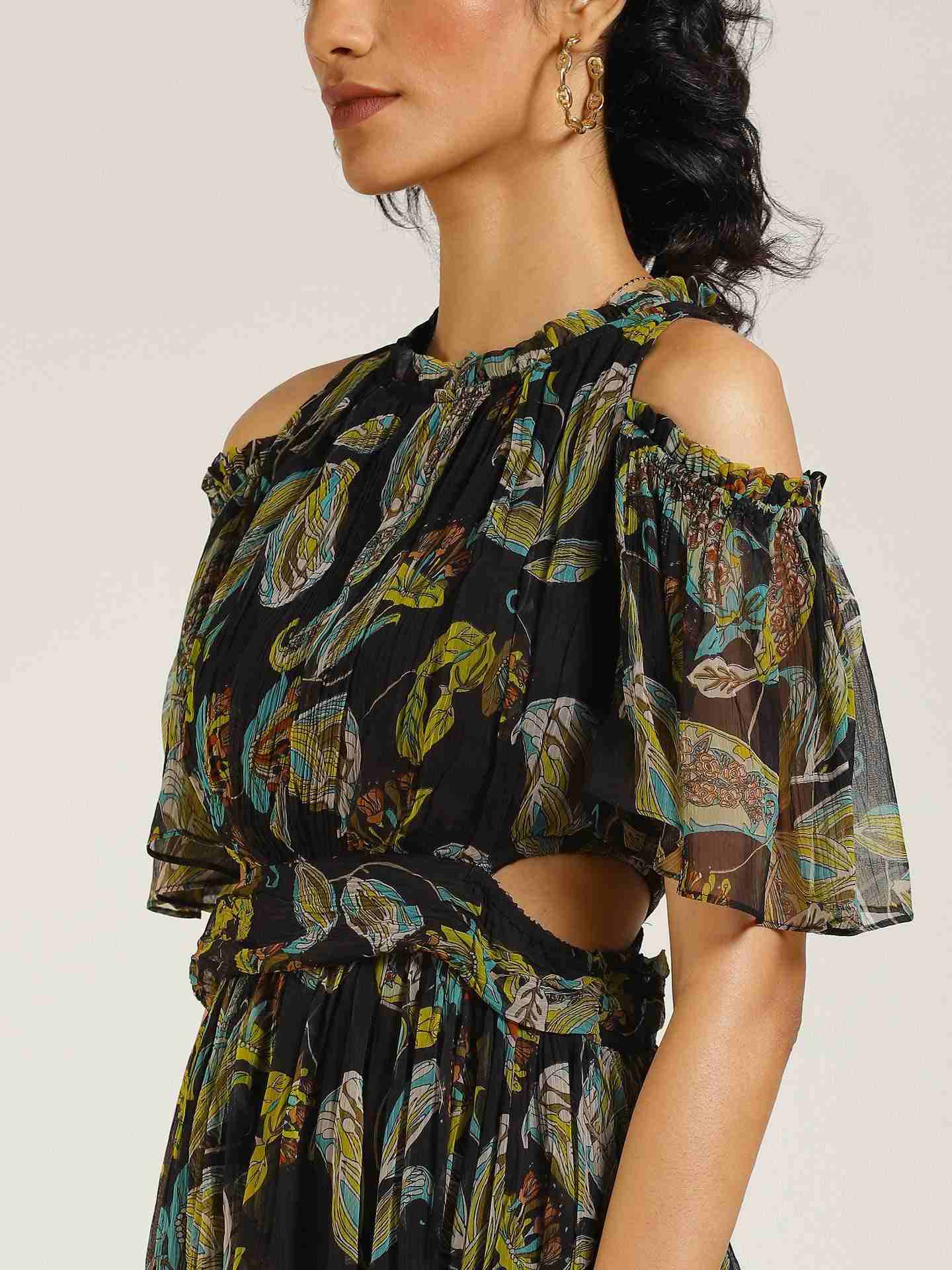 Black Janine Maxi Dress