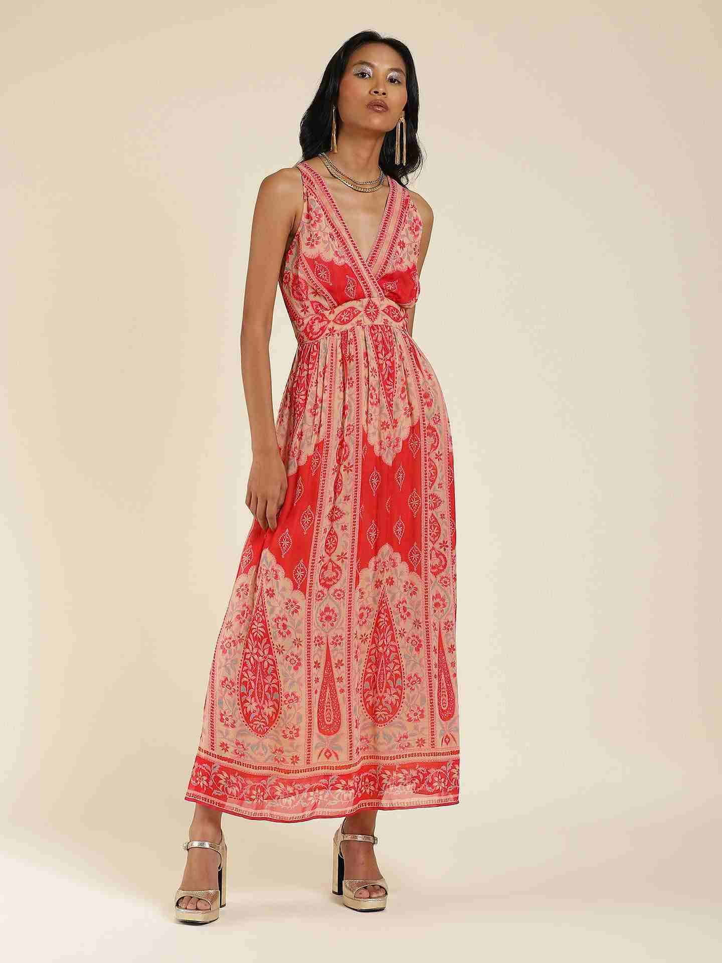 Red Erin Maxi Dress