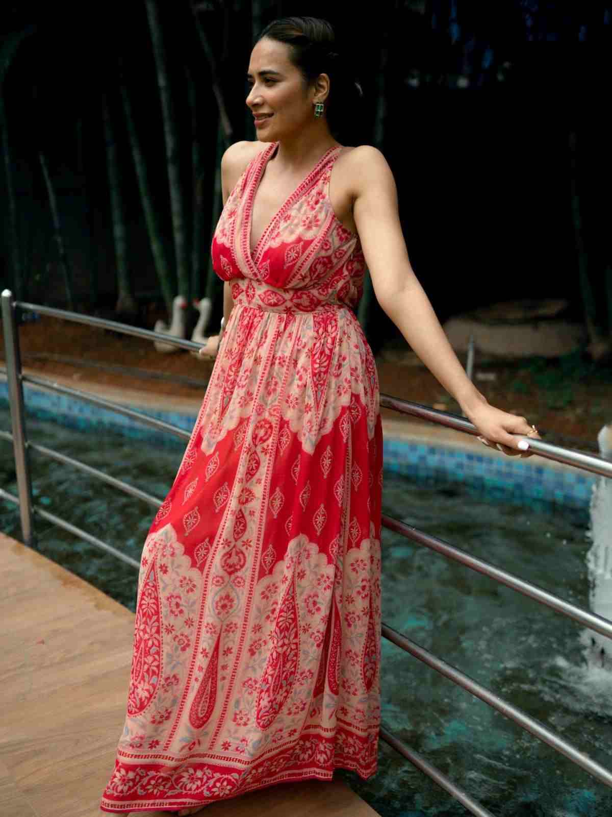 Red Erin Maxi Dress