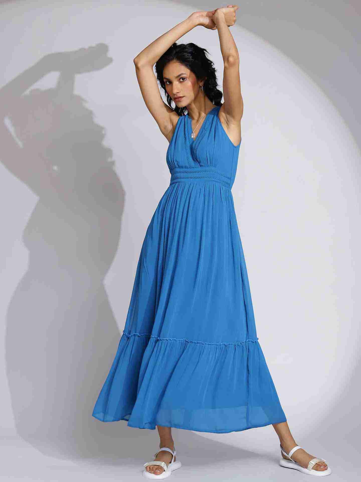 Electric Blue Daniella Maxi Dress