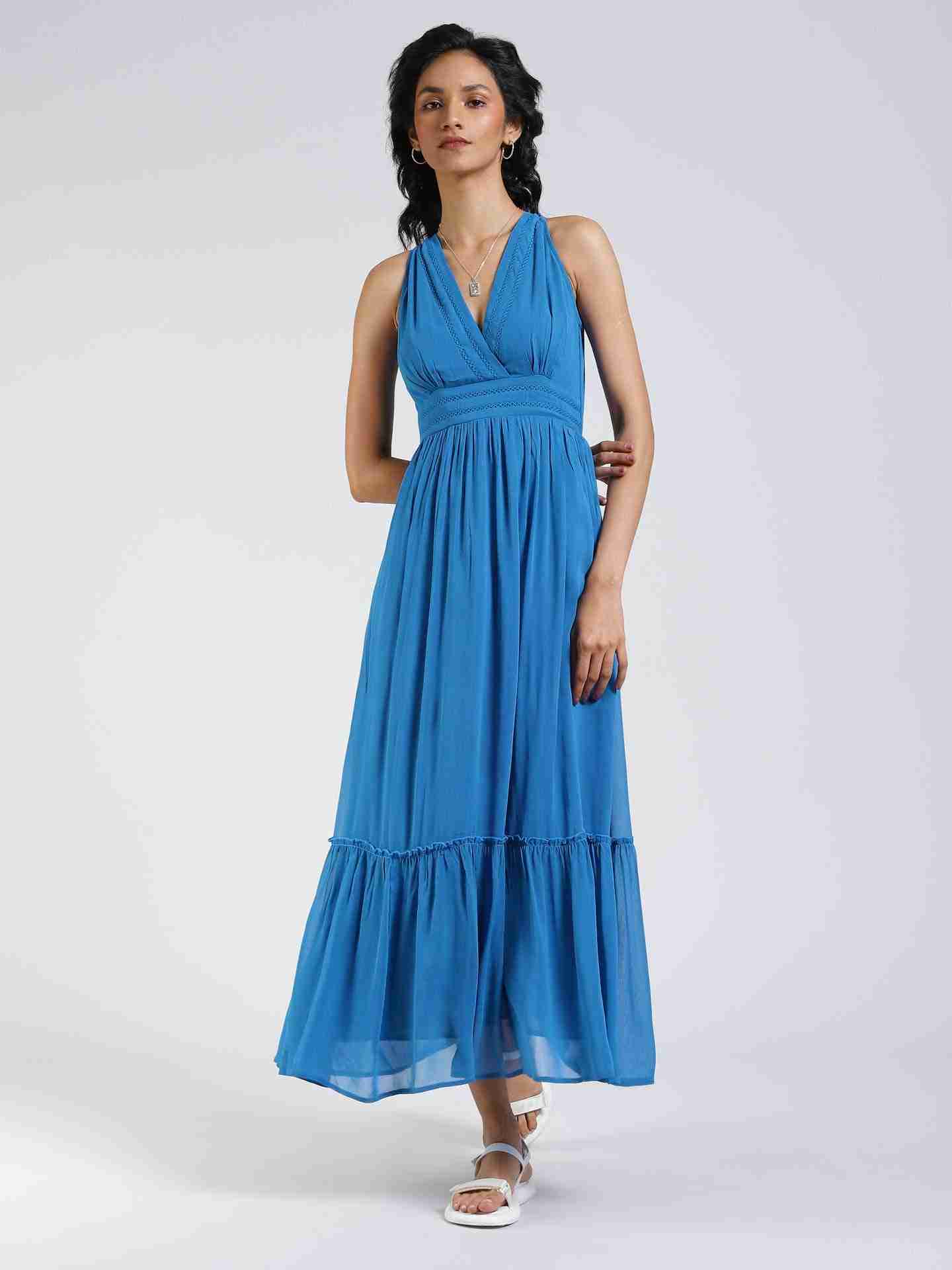 Electric Blue Daniella Maxi Dress