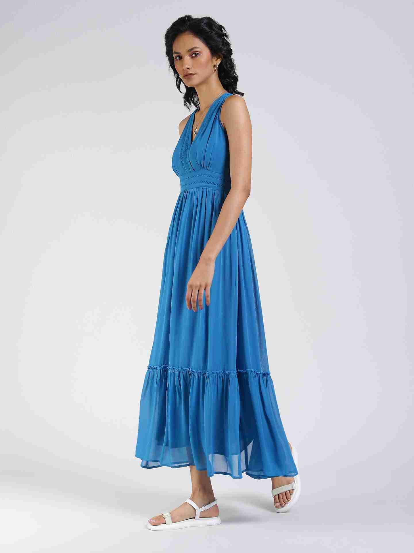 Electric Blue Daniella Maxi Dress