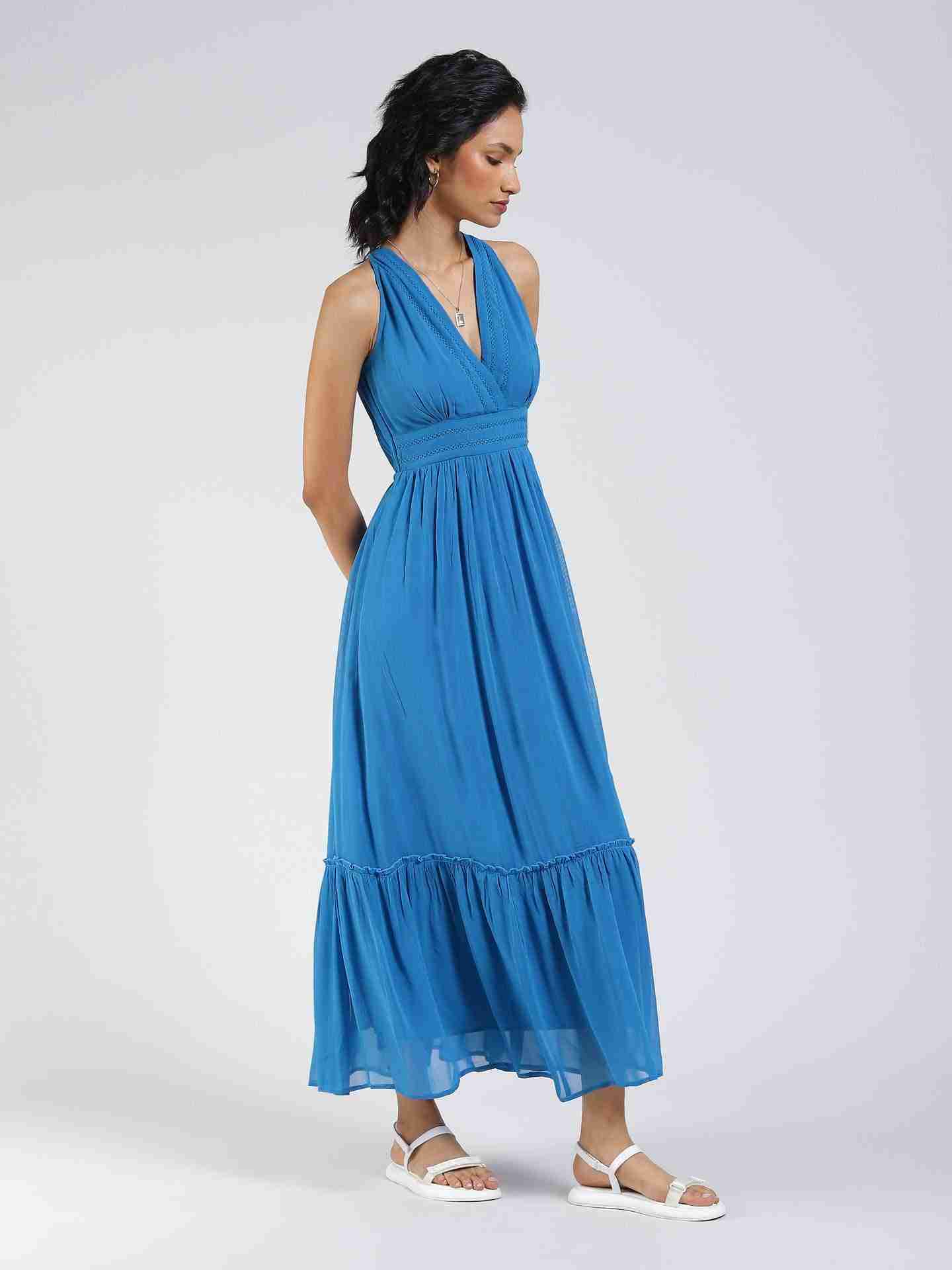 Electric Blue Daniella Maxi Dress