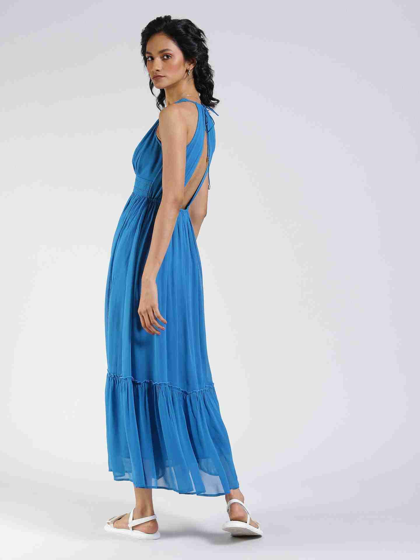 Electric Blue Daniella Maxi Dress