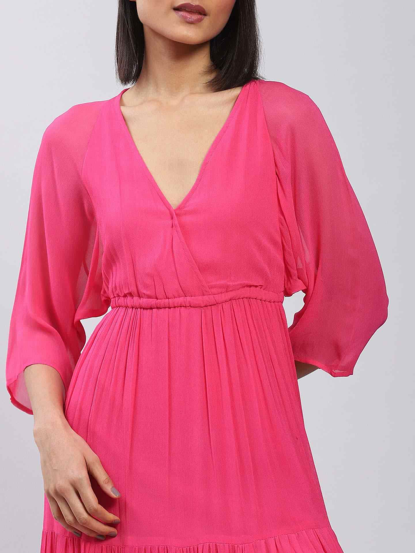 Fuchsia Core Classics Maxi Dress