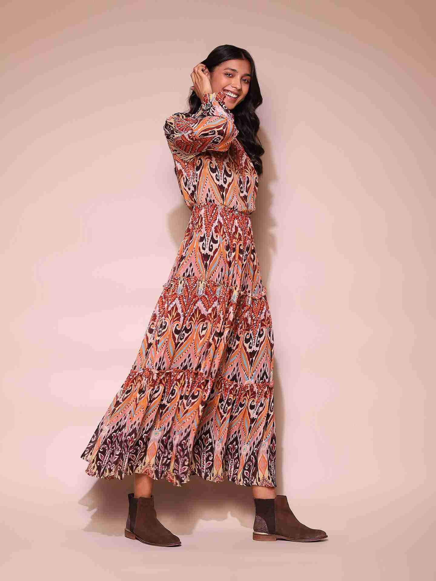 Brown Darlene Maxi Dress