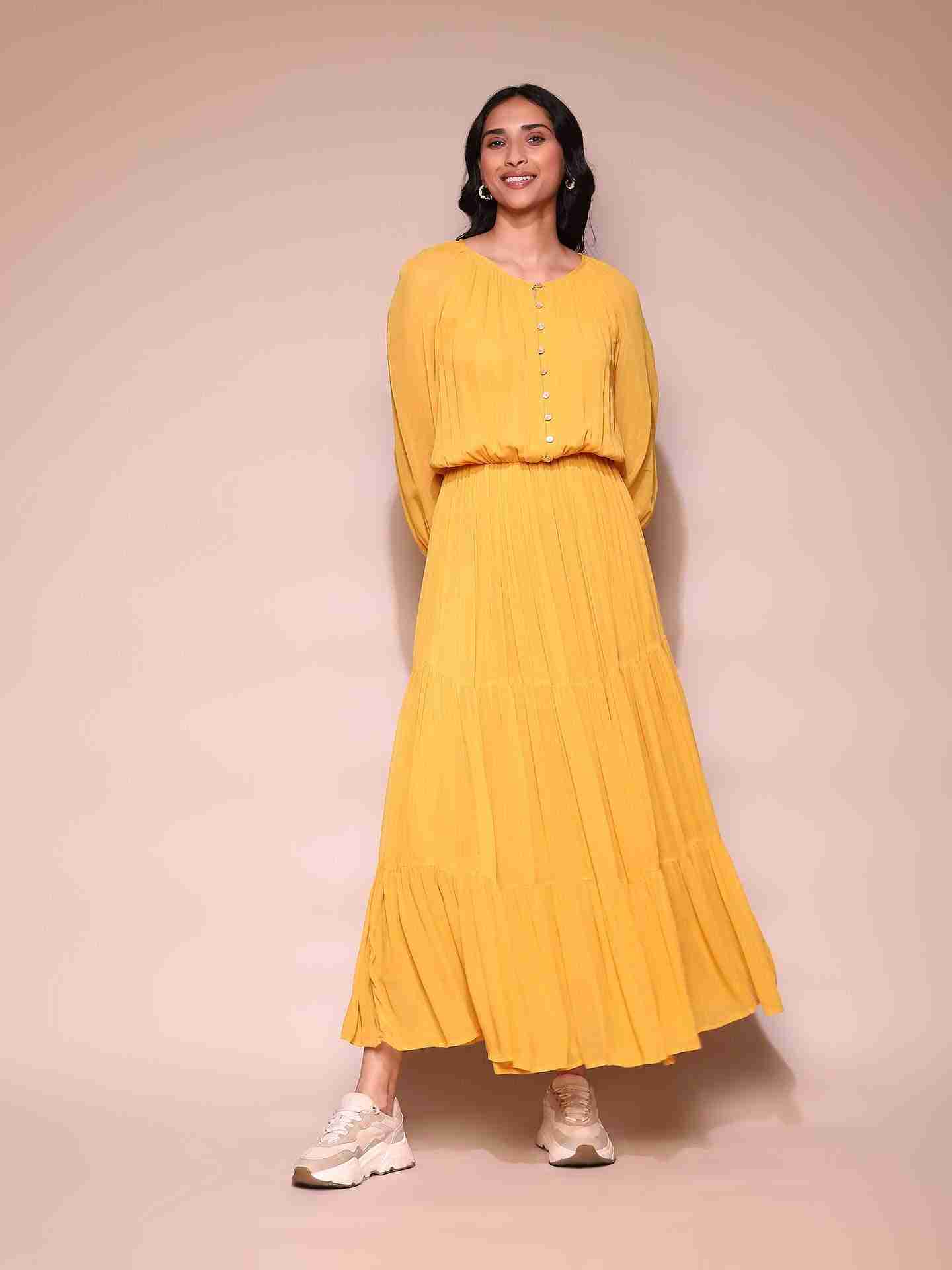 Mustard Elayne Maxi Dress