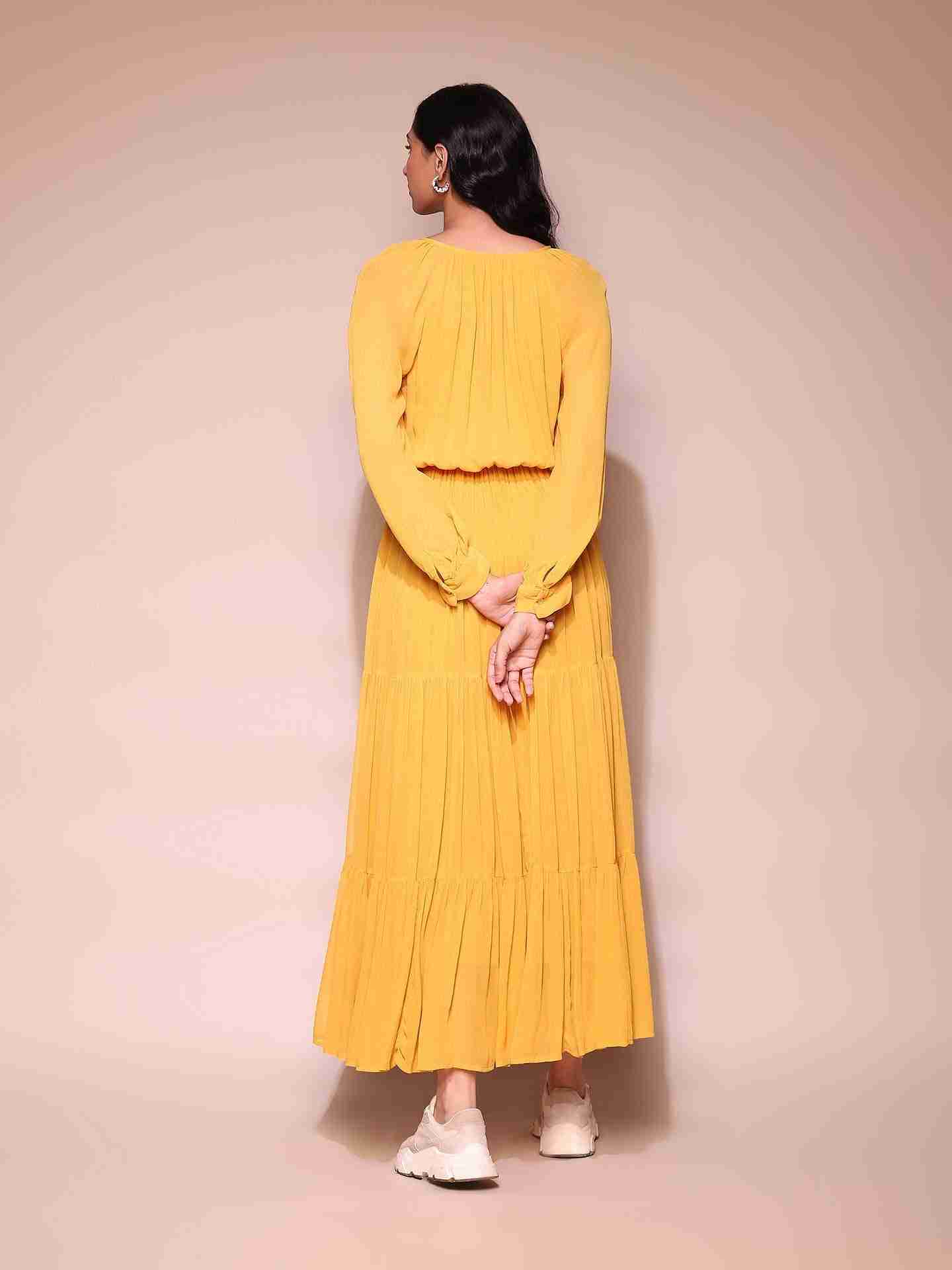 Mustard Elayne Maxi Dress