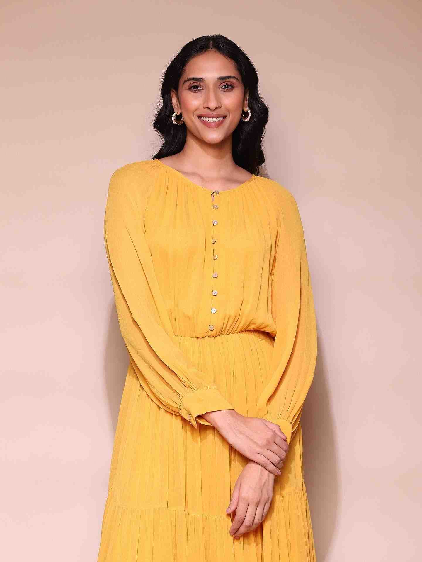 Mustard Elayne Maxi Dress