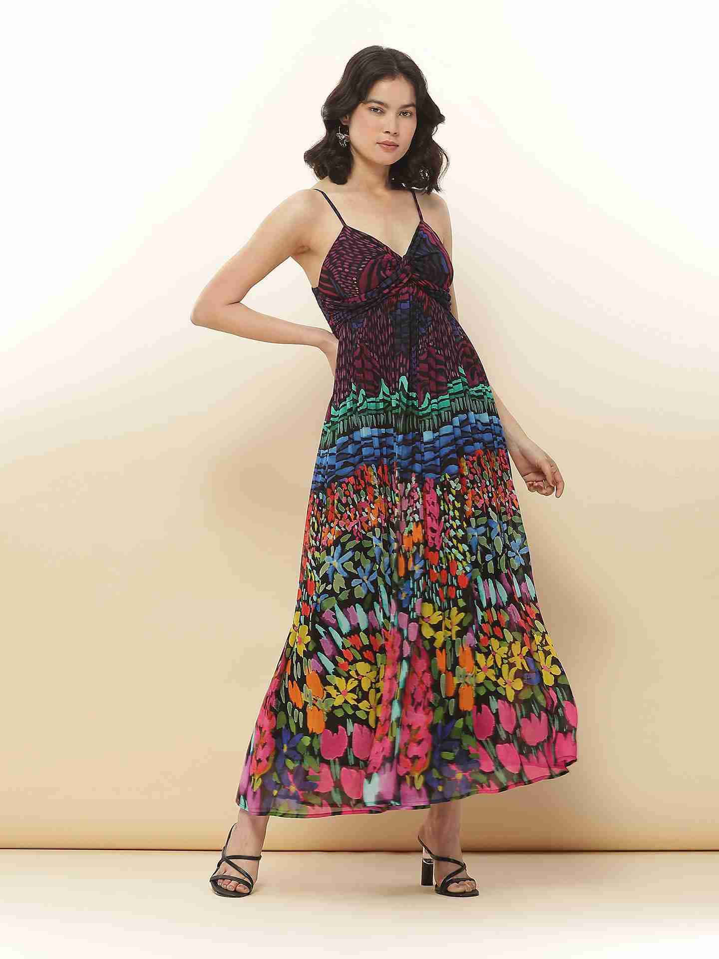 Navy Daria Long Dress