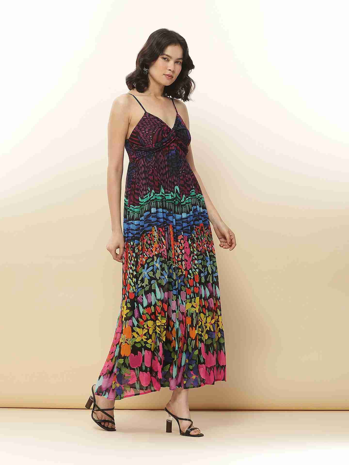 Navy Daria Long Dress