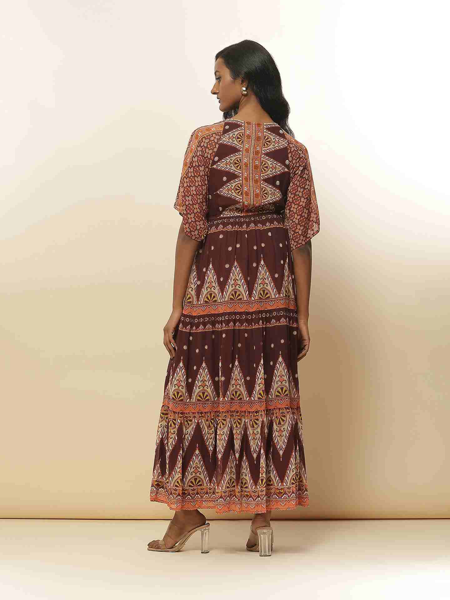 Brown Asper Long Dress