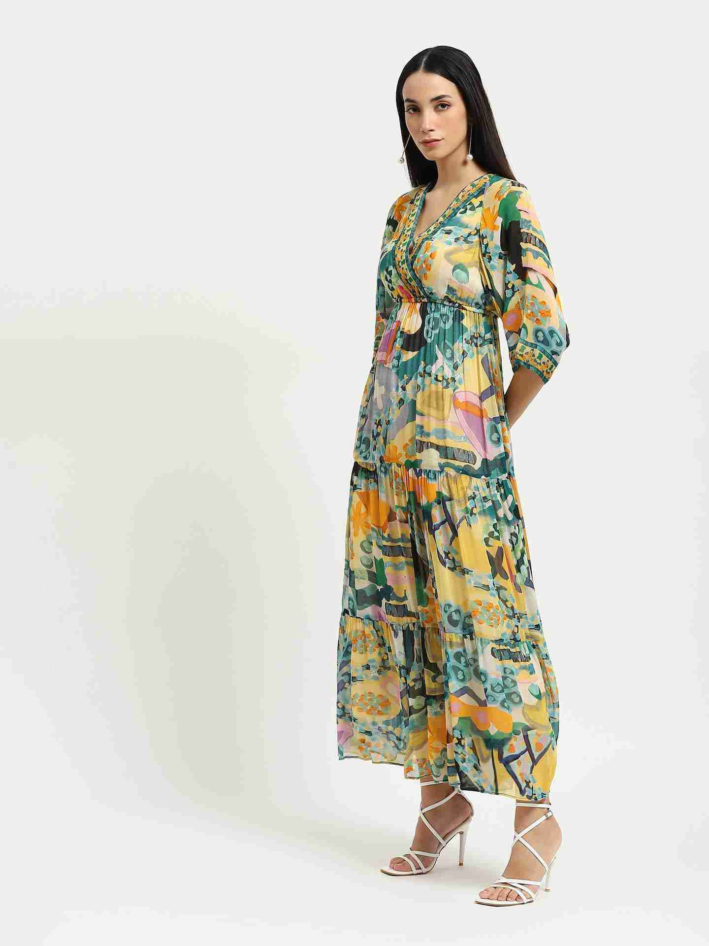 Green Melantha Maxi Dress