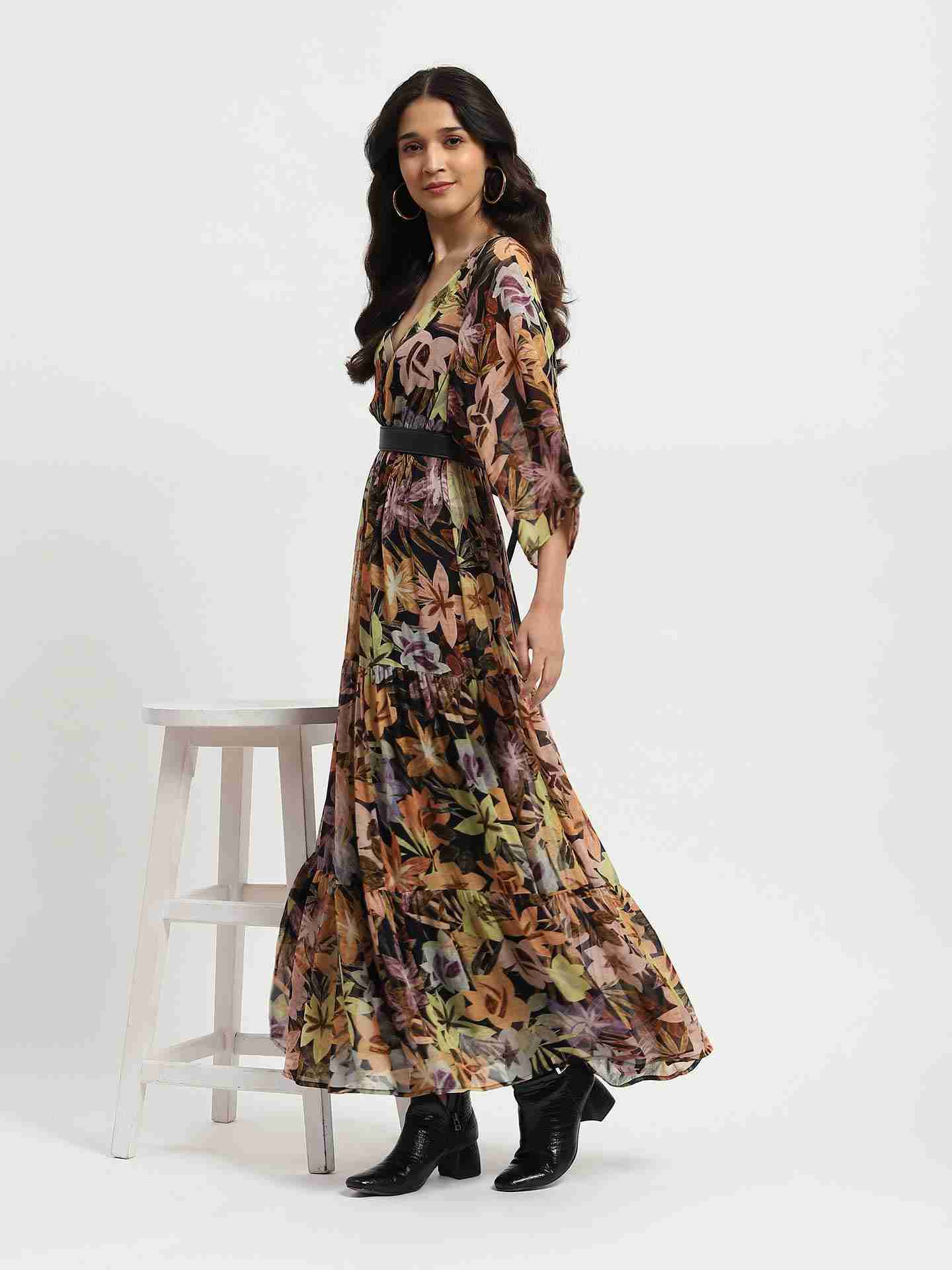 Black Giselle Maxi Dress