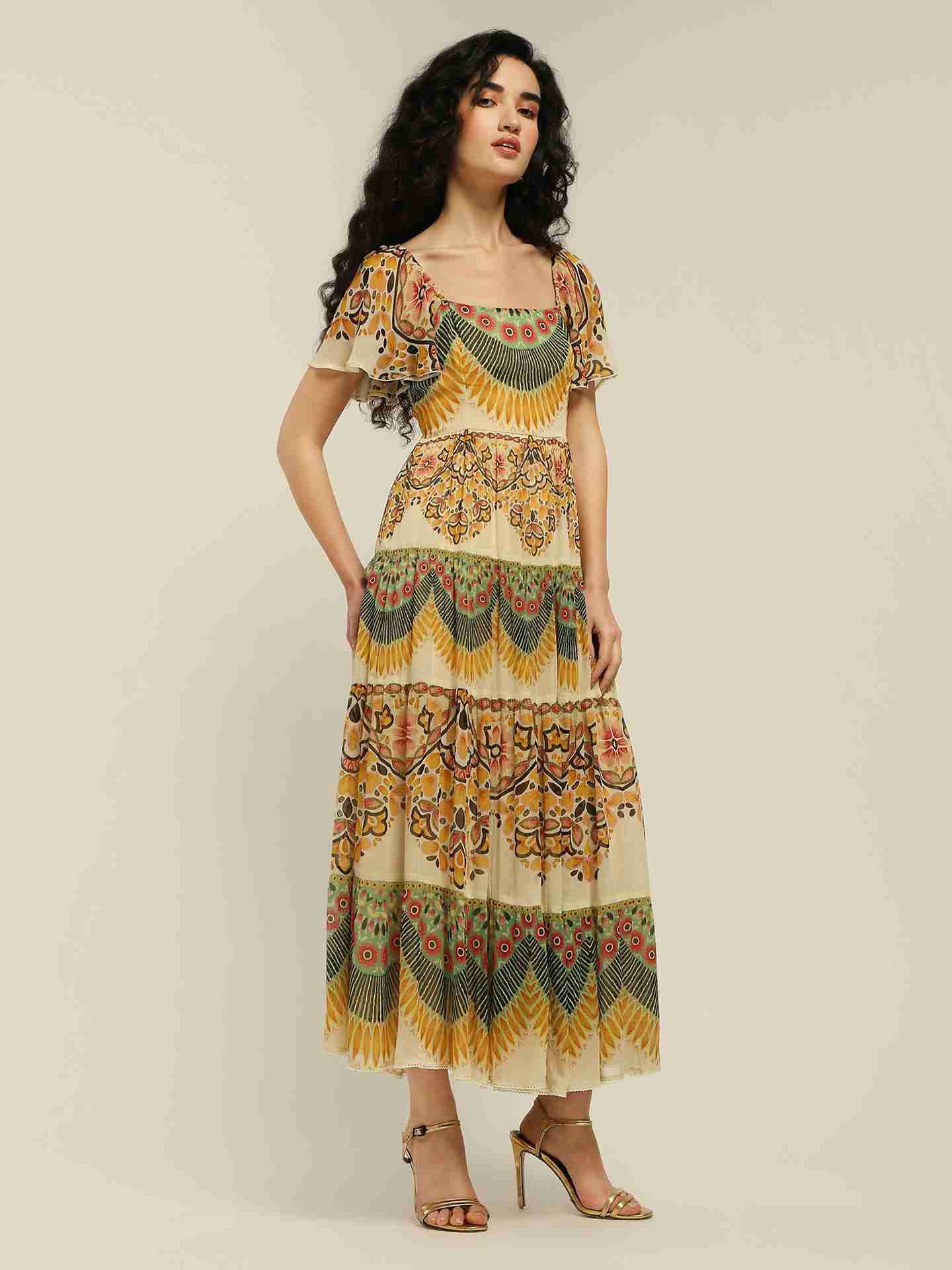 Green Kiara Long Dress