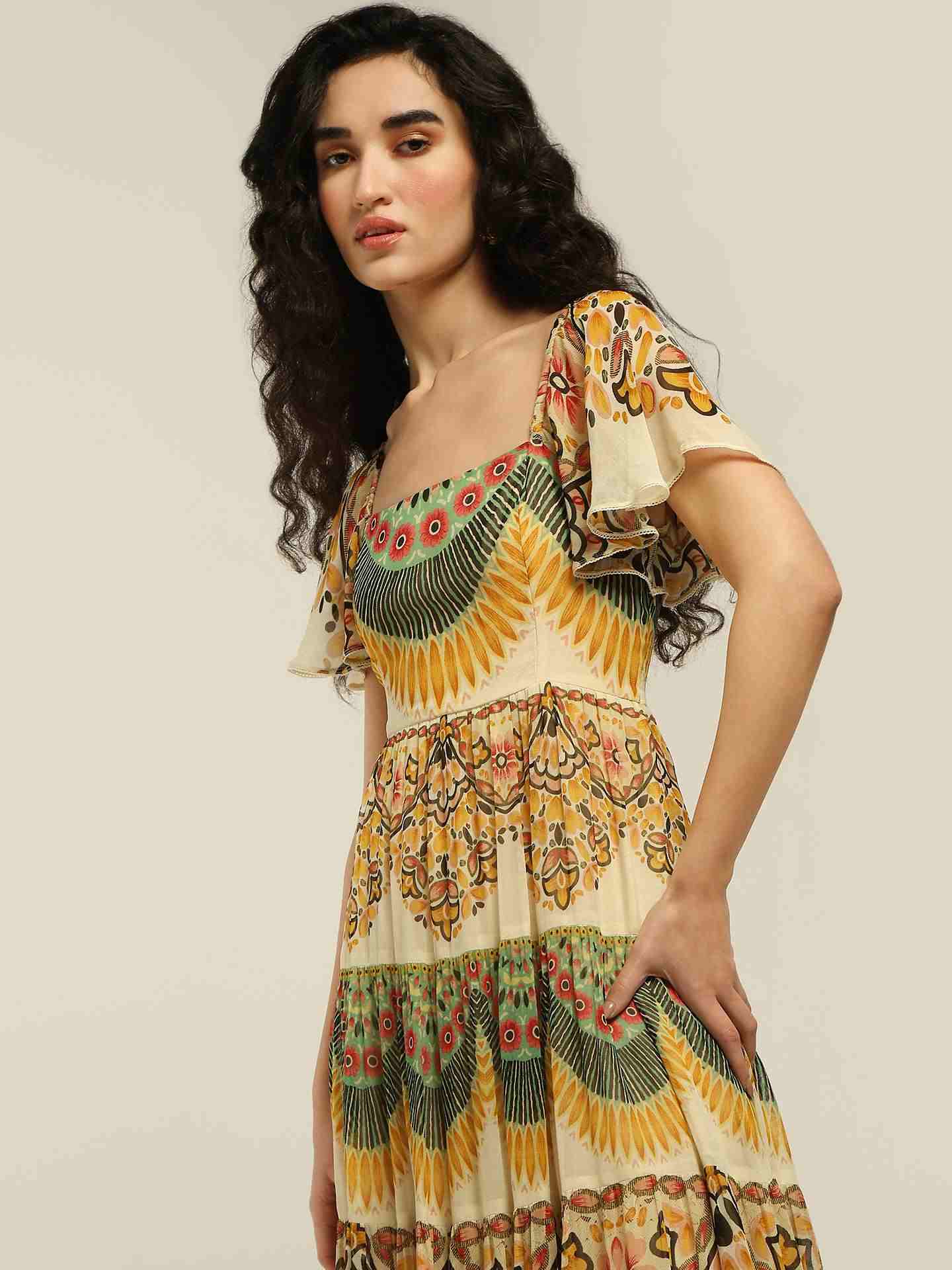 Green Kiara Long Dress