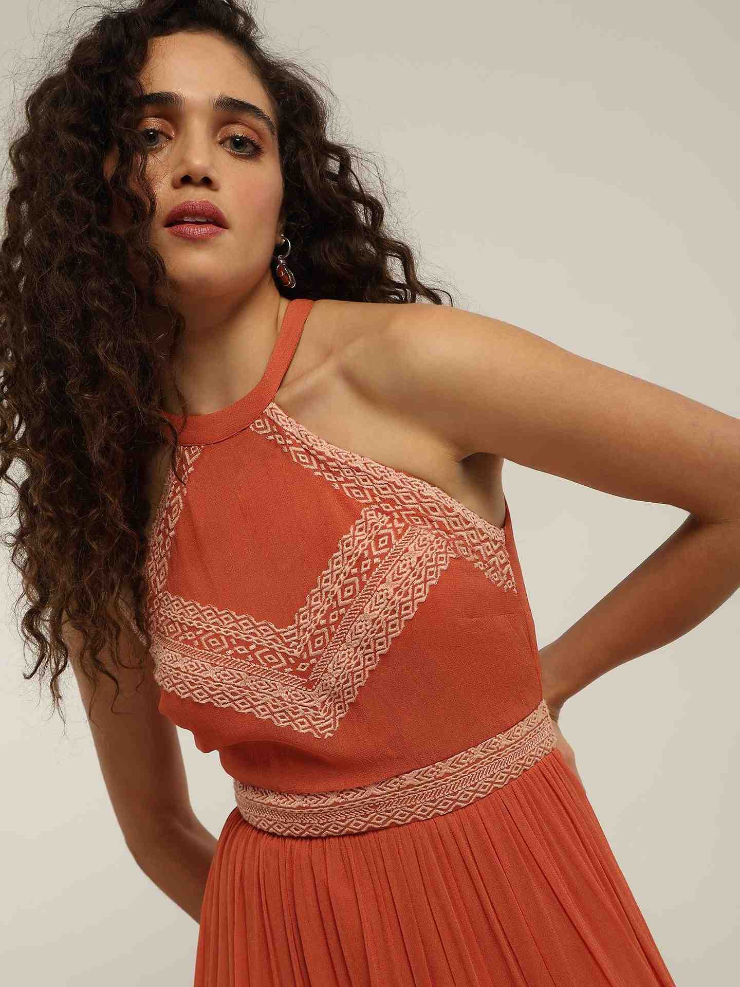 Rust Prudence Long Dress