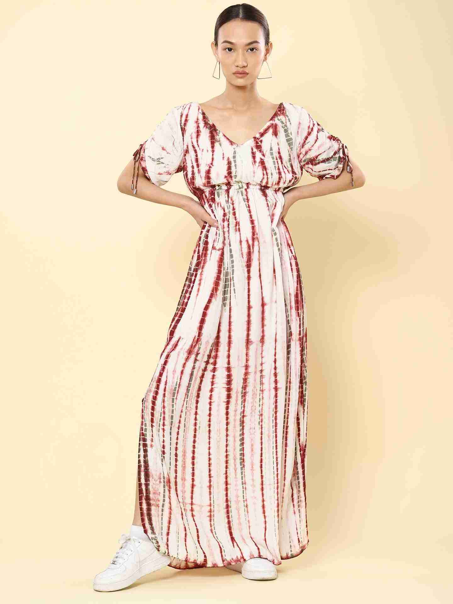 Brown Leisure Basics Maxi Dress