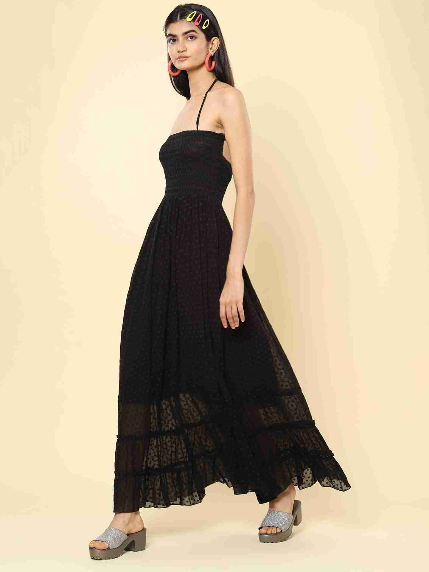 Black Florenza Maxi Dress
