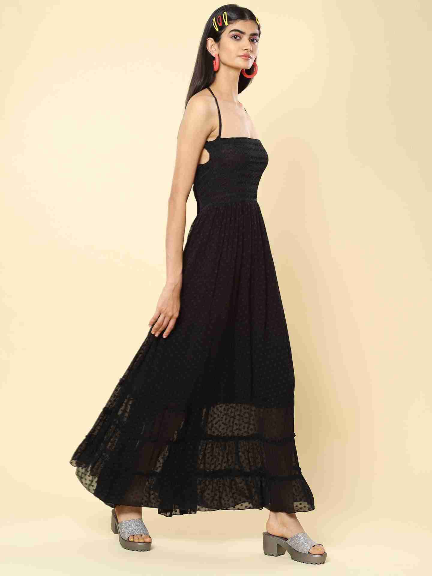 Black Florenza Maxi Dress