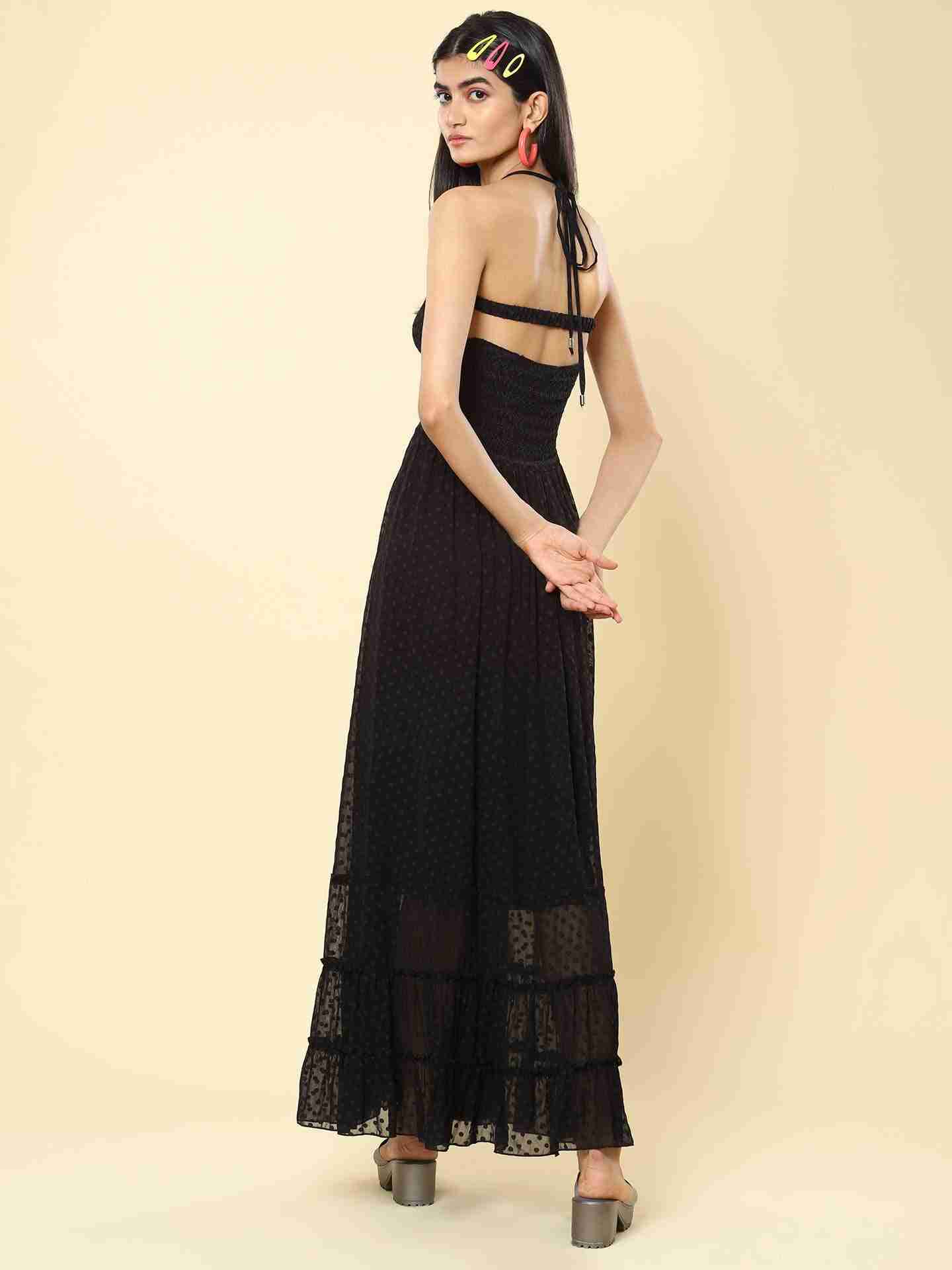 Black Florenza Maxi Dress