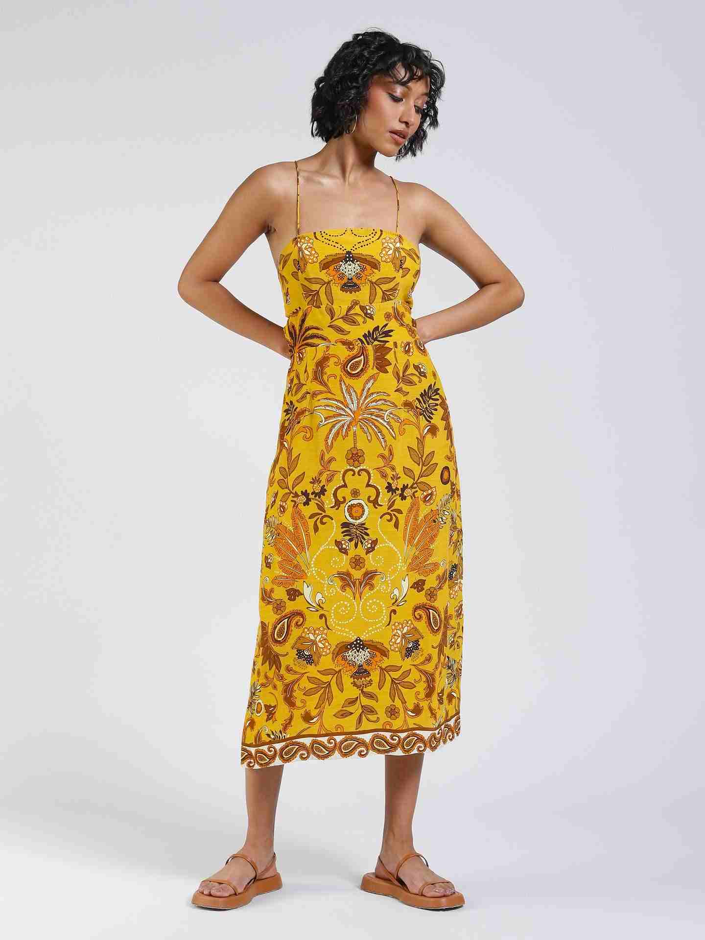 Mustard Johanna Shift Dress