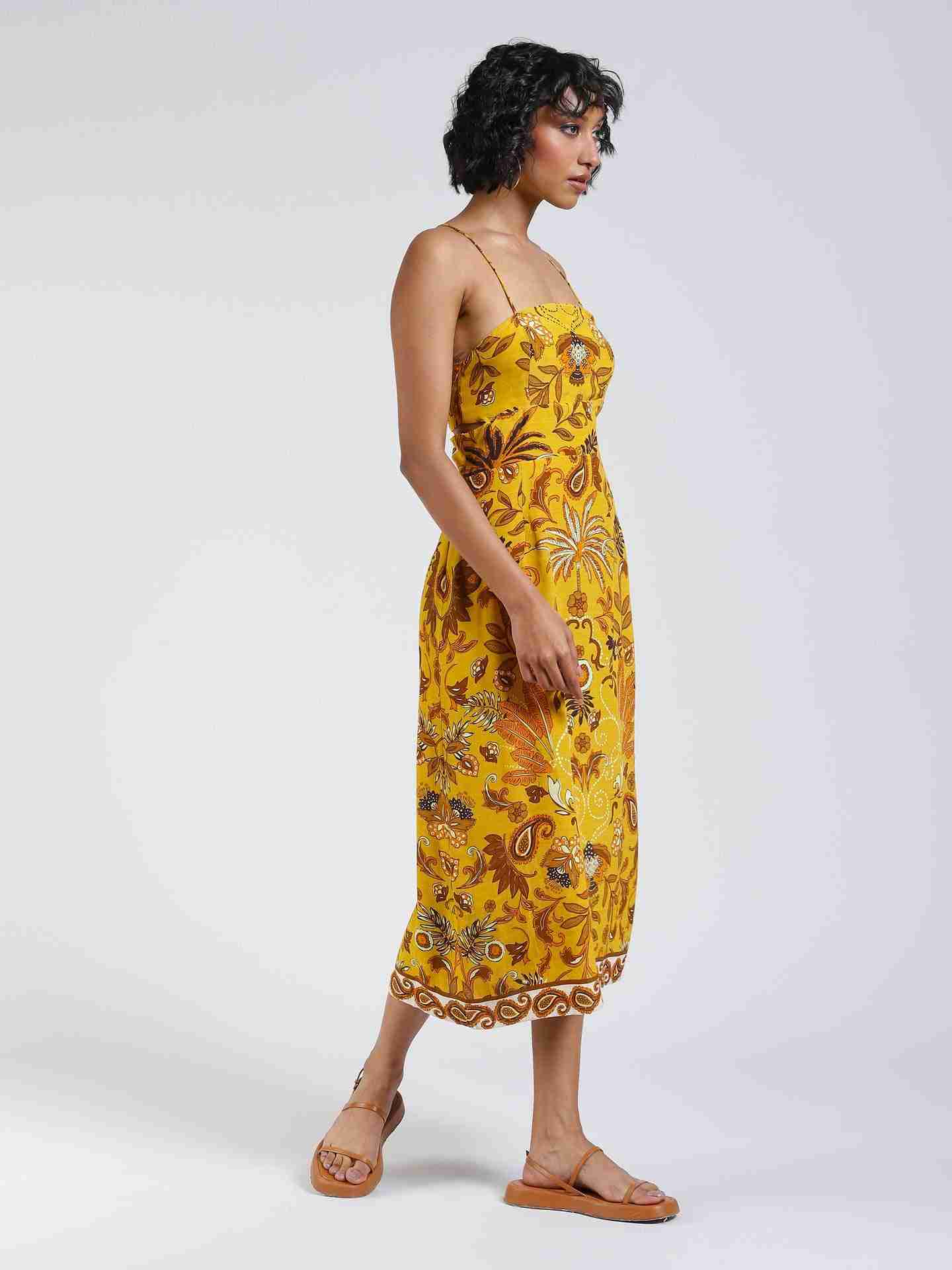 Mustard Johanna Shift Dress