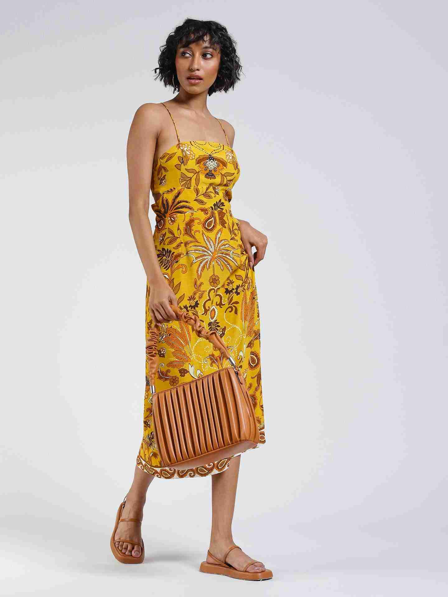Mustard Johanna Shift Dress