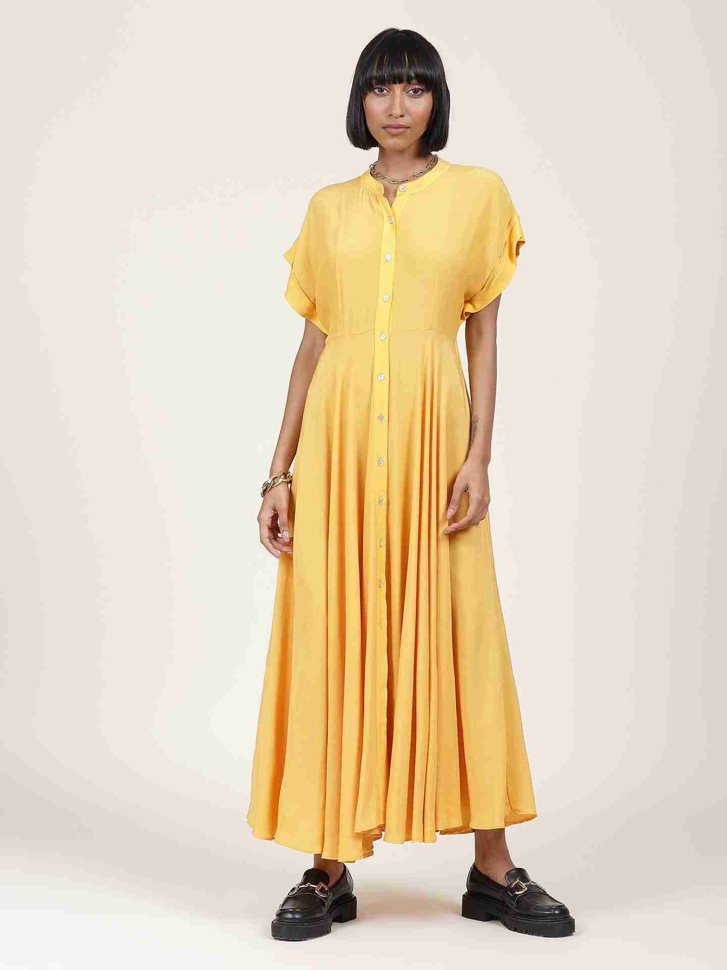 Yellow Core Classics Shirt Dress