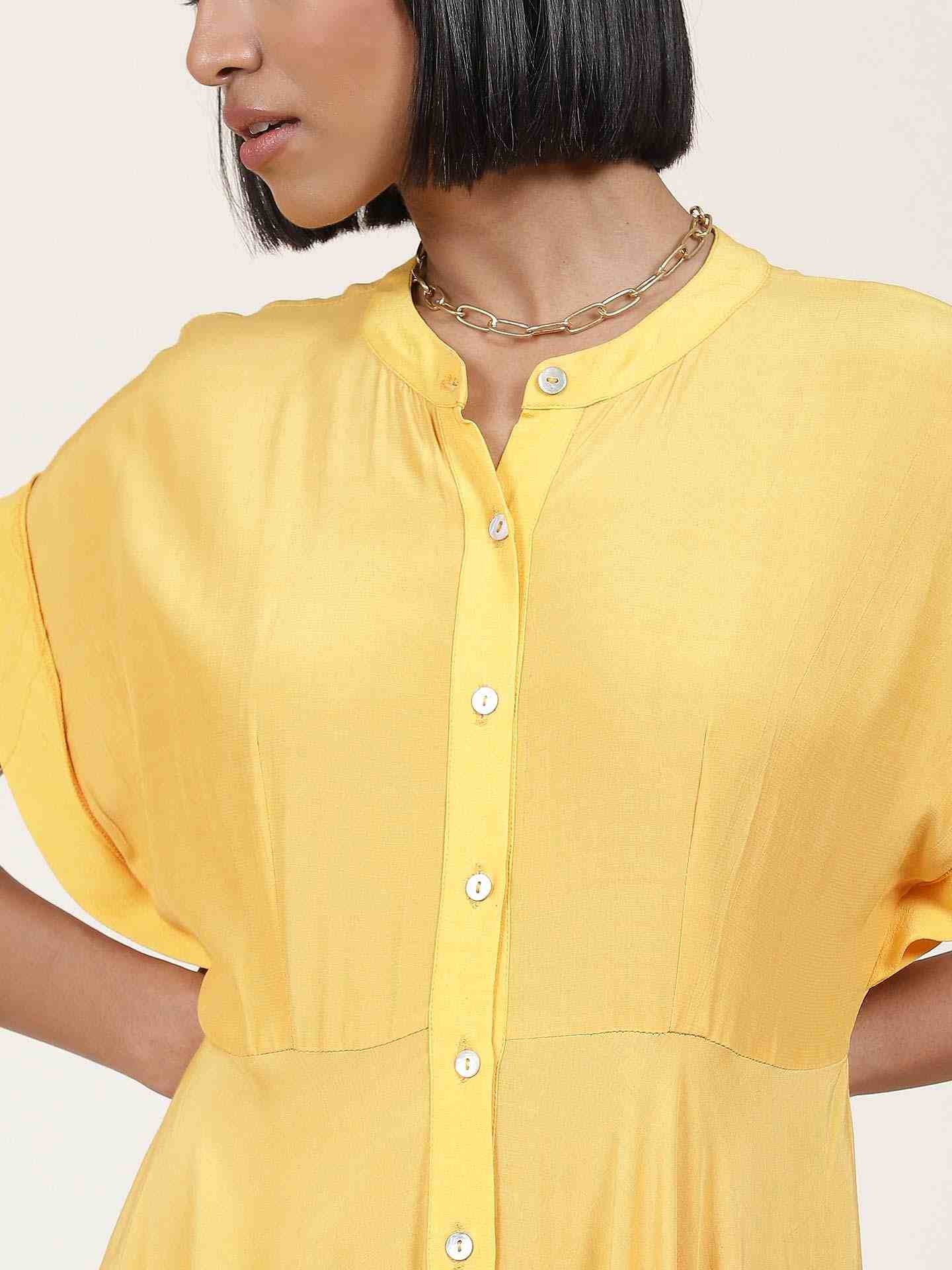 Yellow Core Classics Shirt Dress