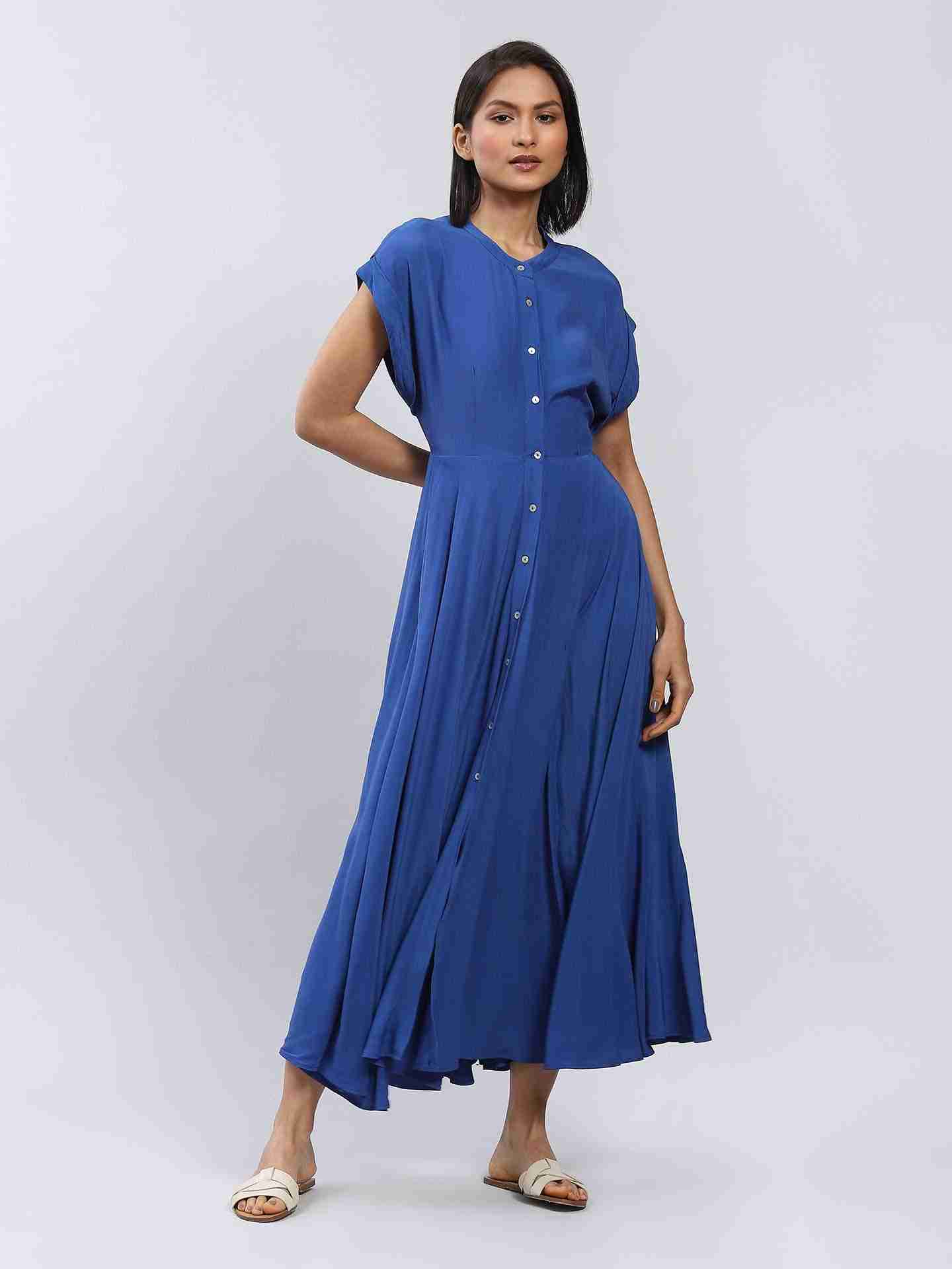 Royal Blue Core Classics Shirt Dress