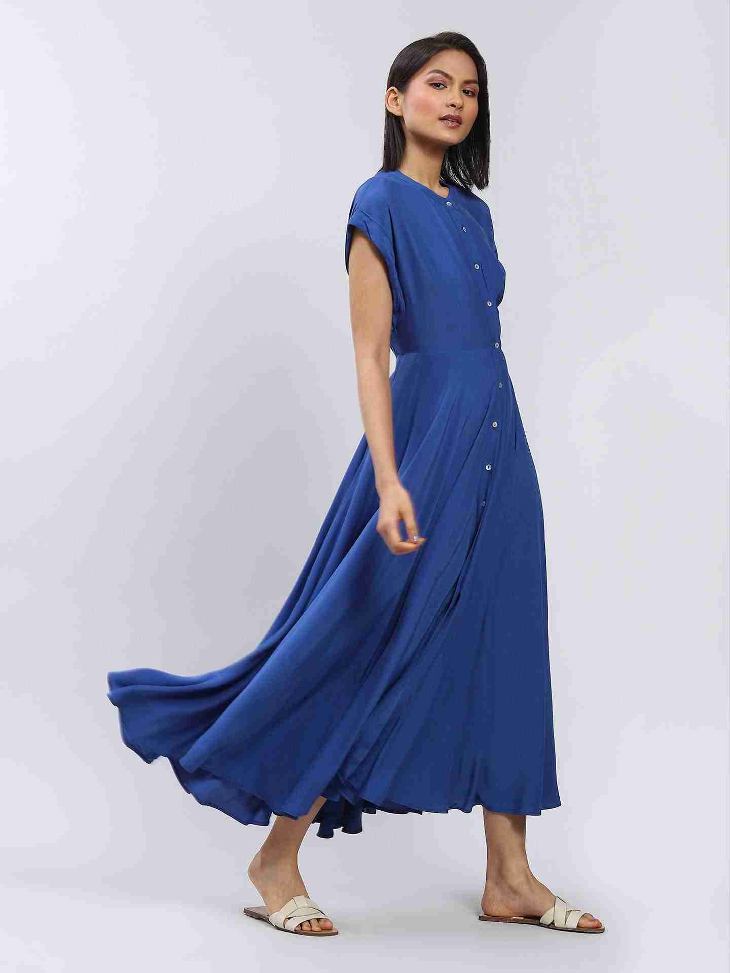Royal Blue Core Classics Shirt Dress