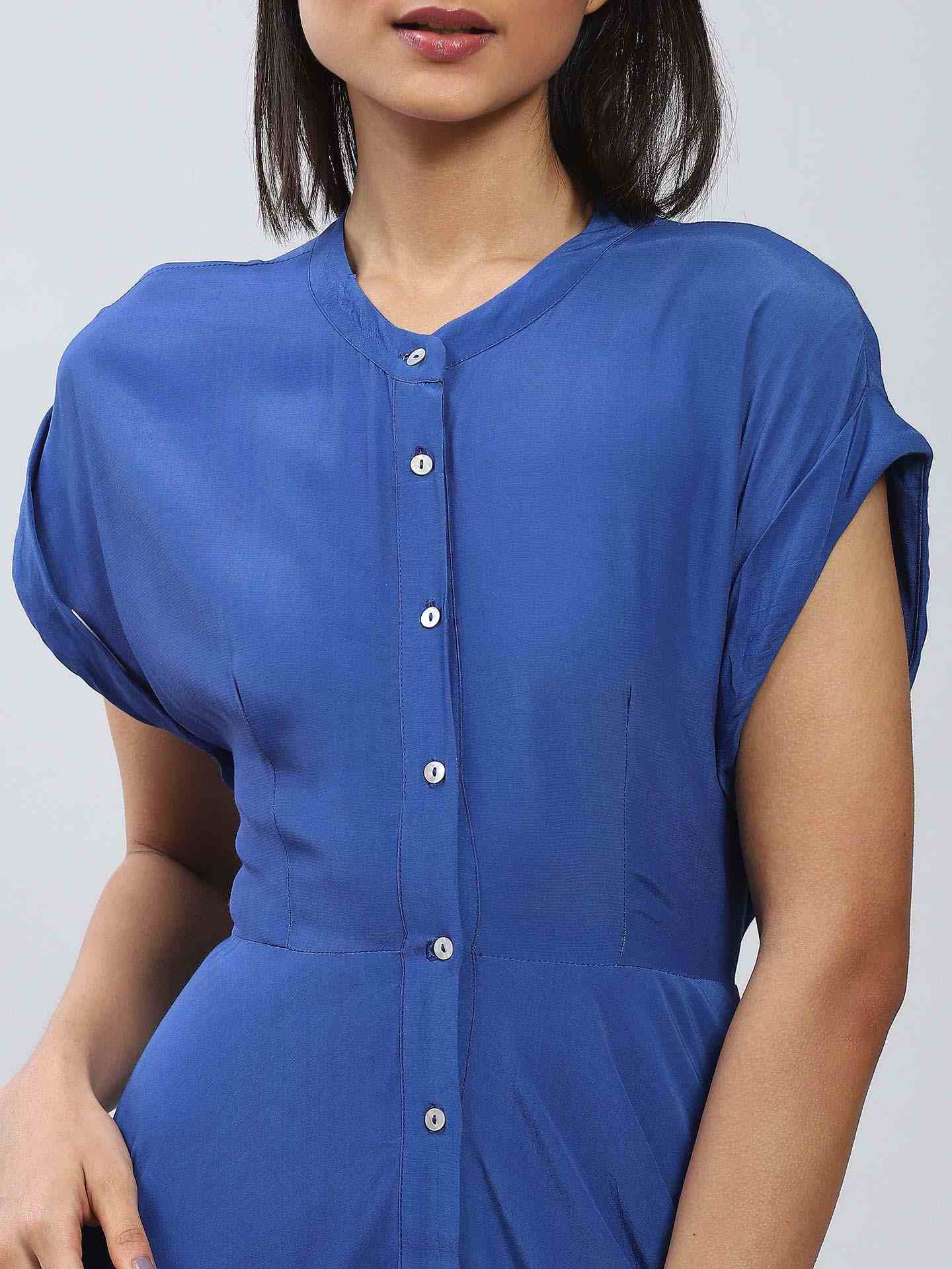 Royal Blue Core Classics Shirt Dress