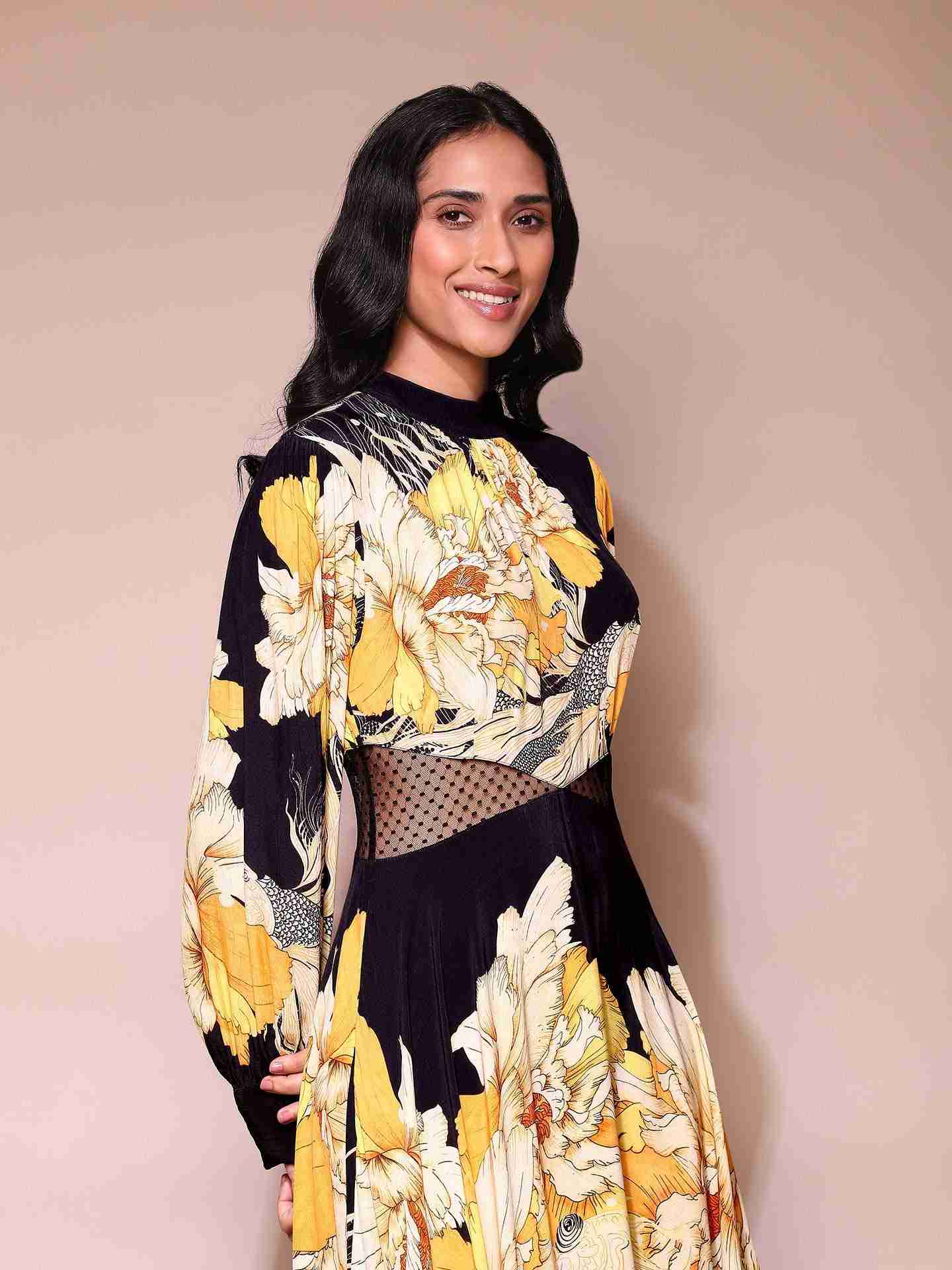 Black Koi Maxi Dress
