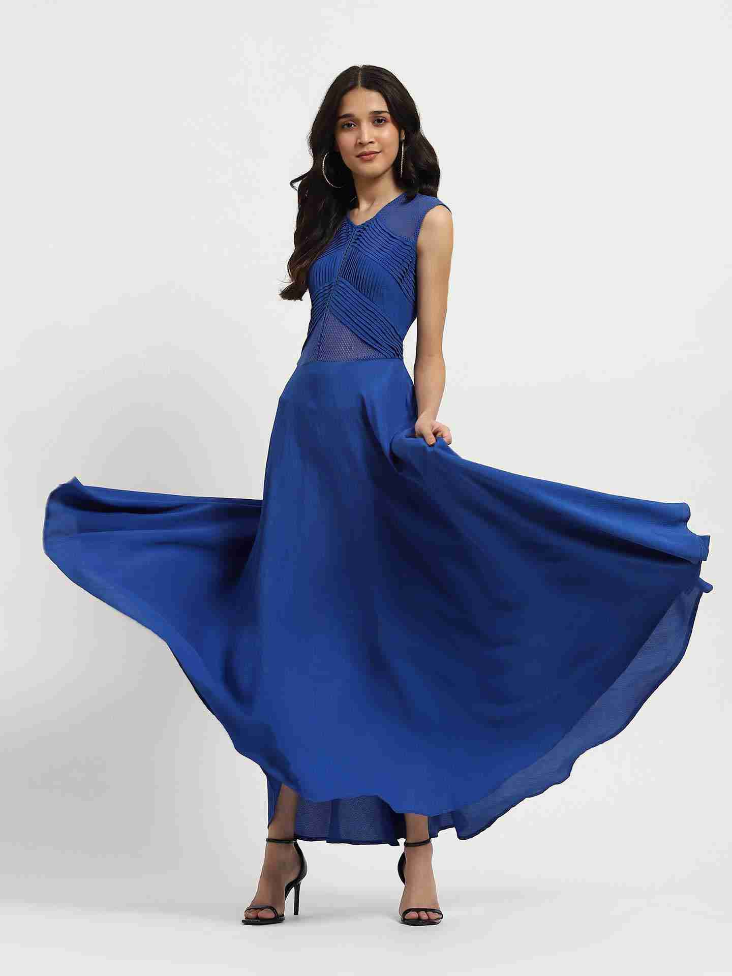 Blue Serena Maxi Dress