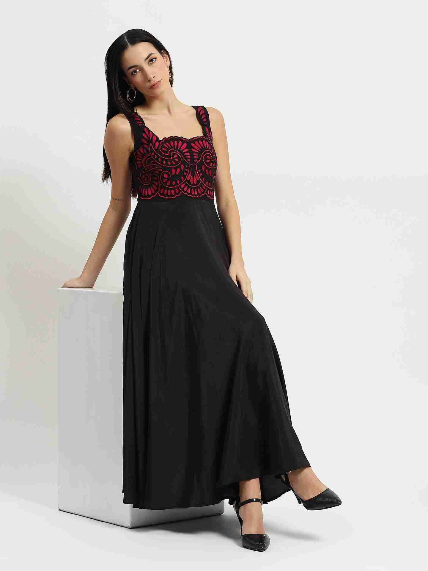 Black Laurenza Maxi Dress