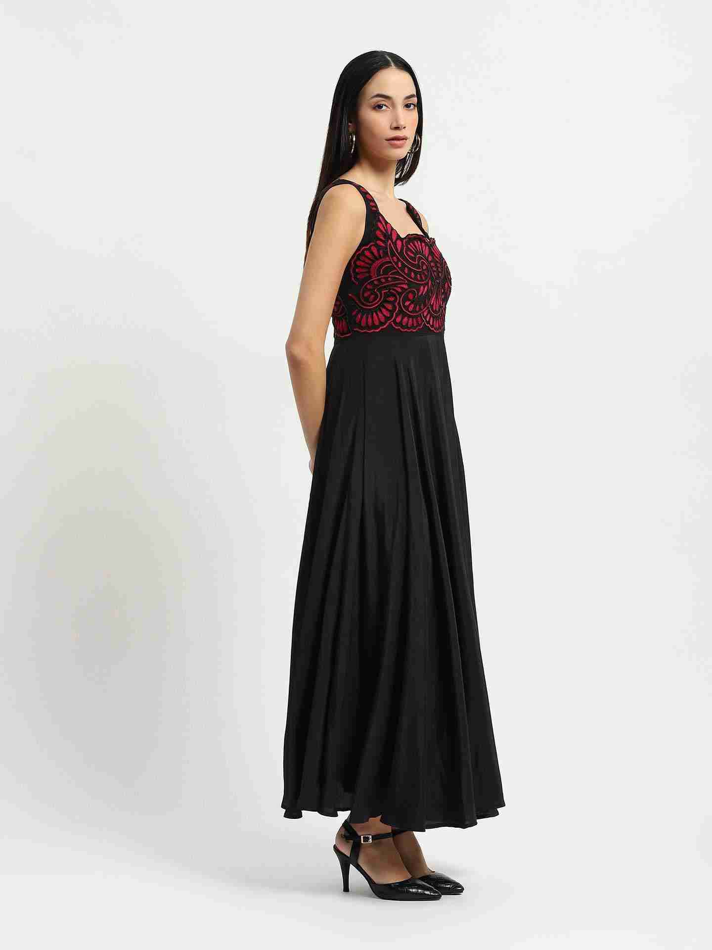 Black Laurenza Maxi Dress