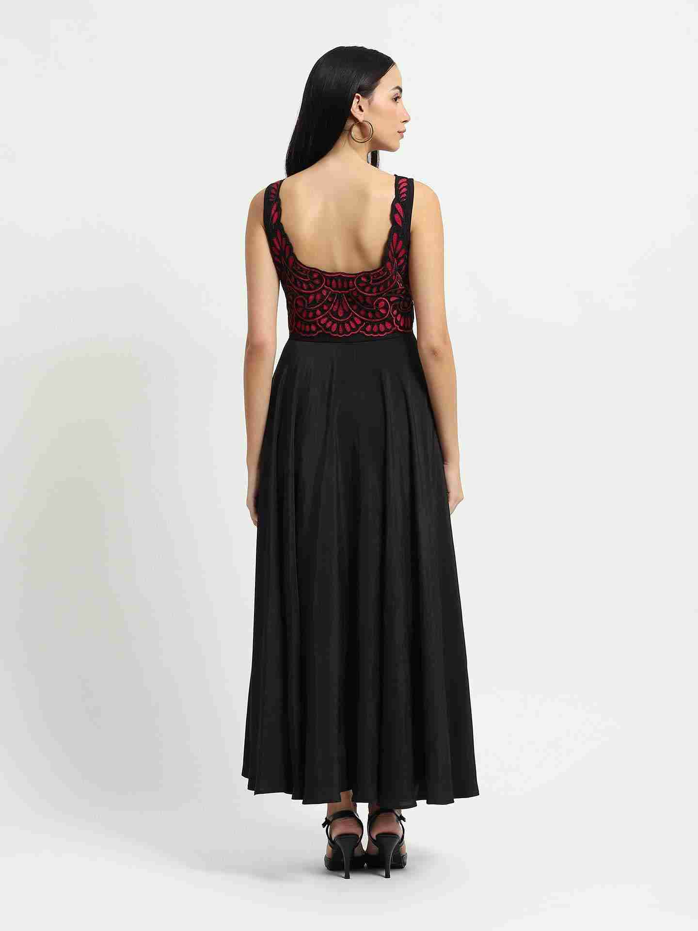 Black Laurenza Maxi Dress