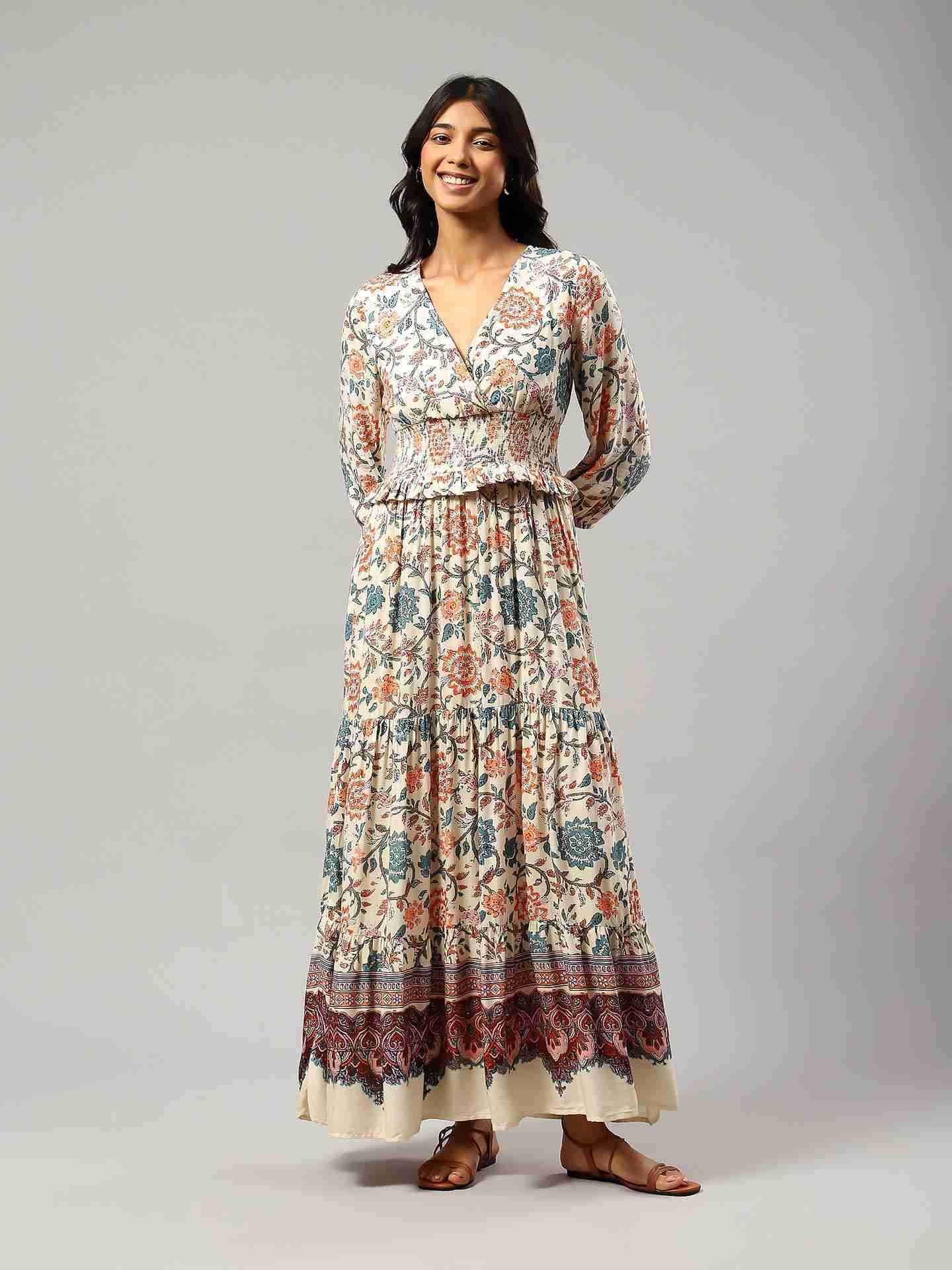 Ecru Gautier Long Dress