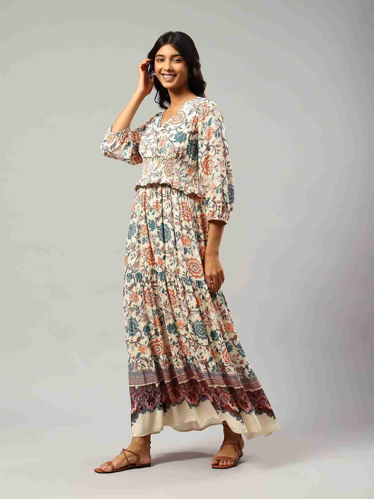 Ecru Gautier Long Dress